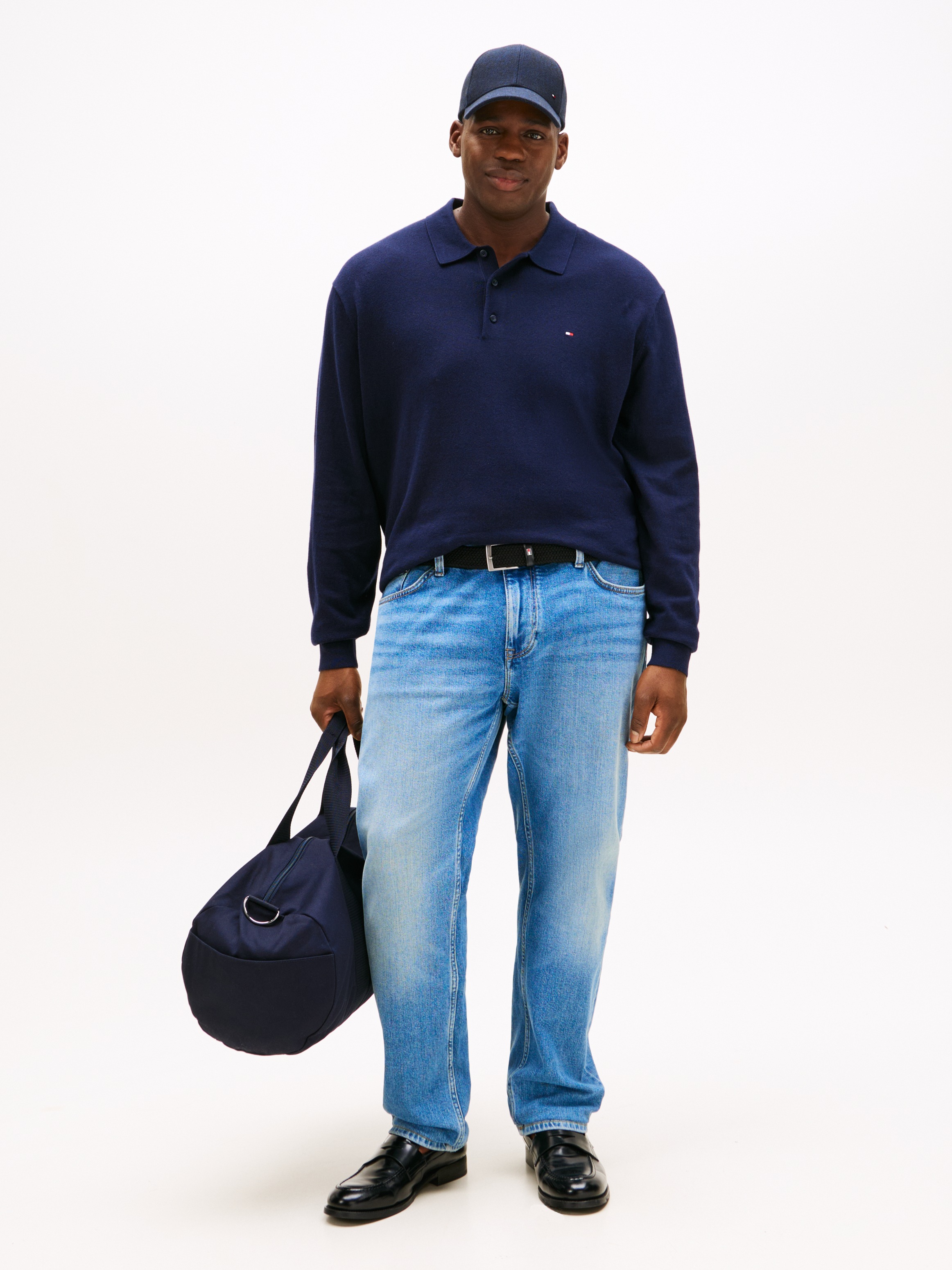 Tommy Hilfiger Big & Tall Polokragenpullover »BT-PIMA ORG CTN CASH«, Große Größen, regular fit, Polokragen