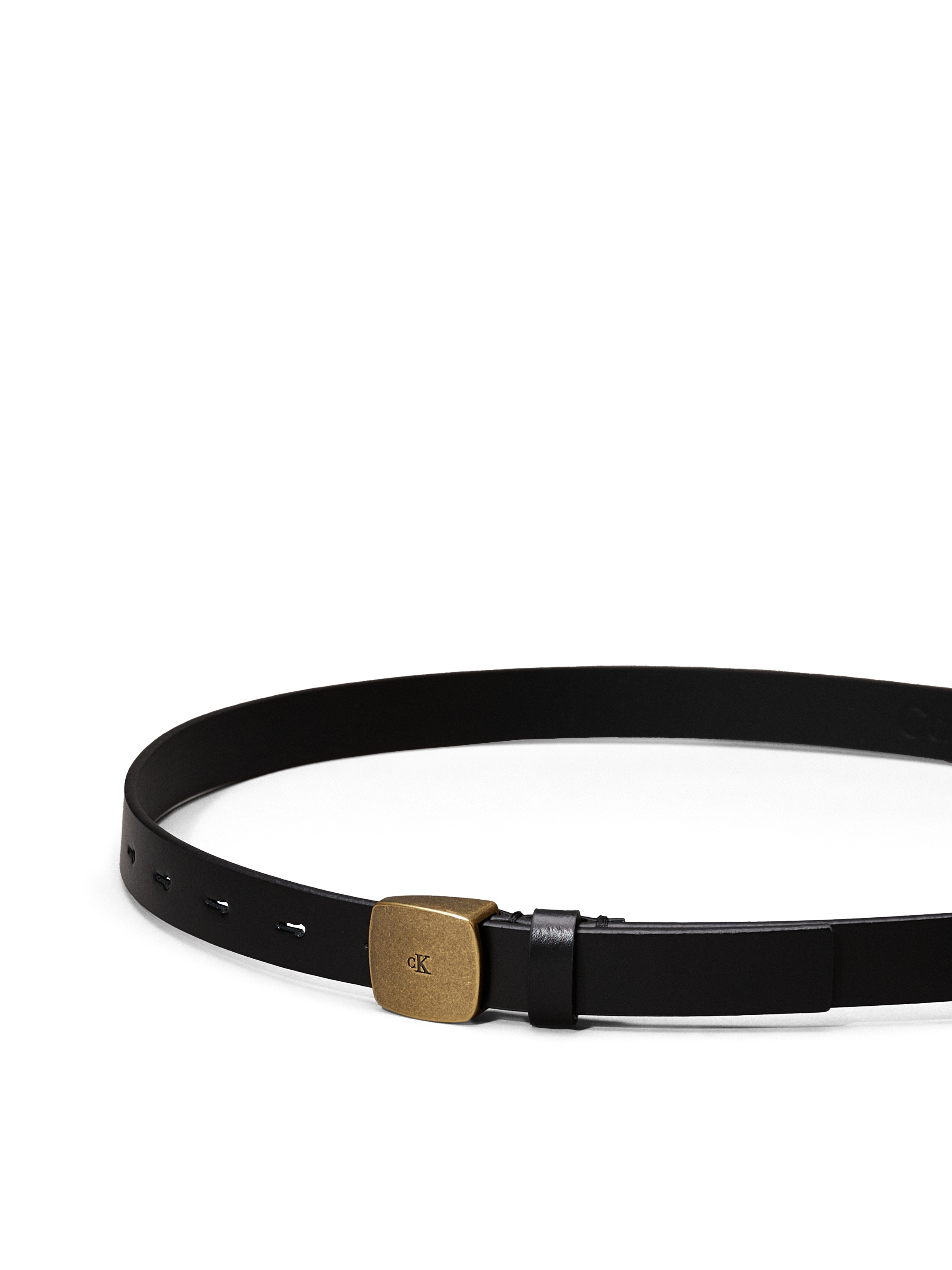 Calvin Klein Jeans Ledergürtel »CASUAL PLAQUE BUCKLE 20MM«, mit großer Schnalle