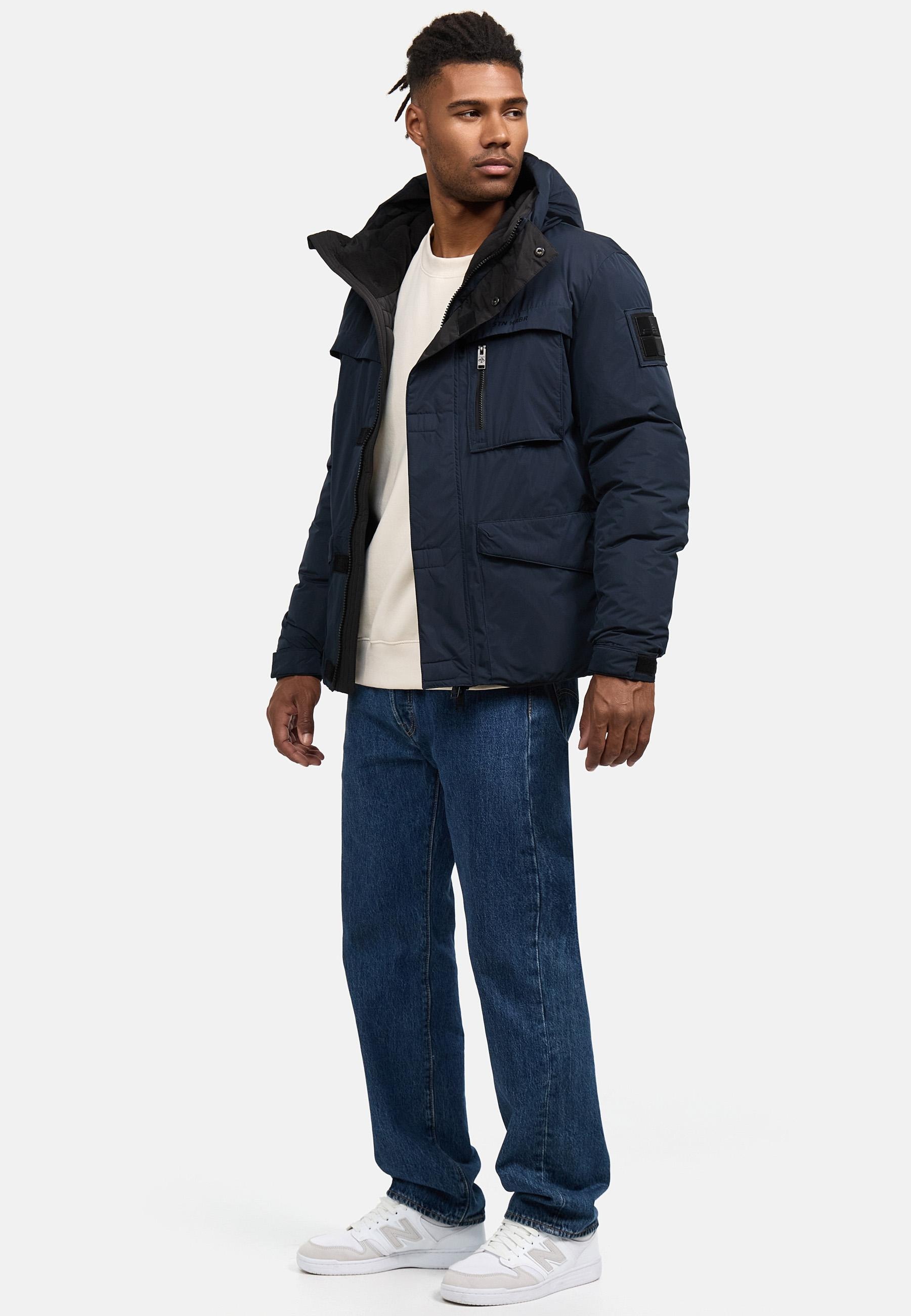 Stone Harbour Winterjacke »Yorchii XX«, mit Kapuze, Herren Outdoorjacke mit Fleece-Innenfutter