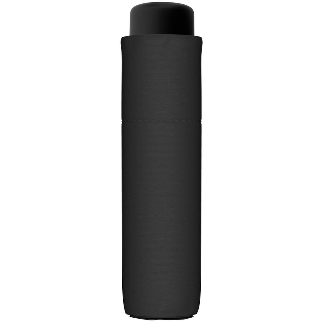 doppler® Taschenregenschirm »Fiber Fun uni, schwarz«