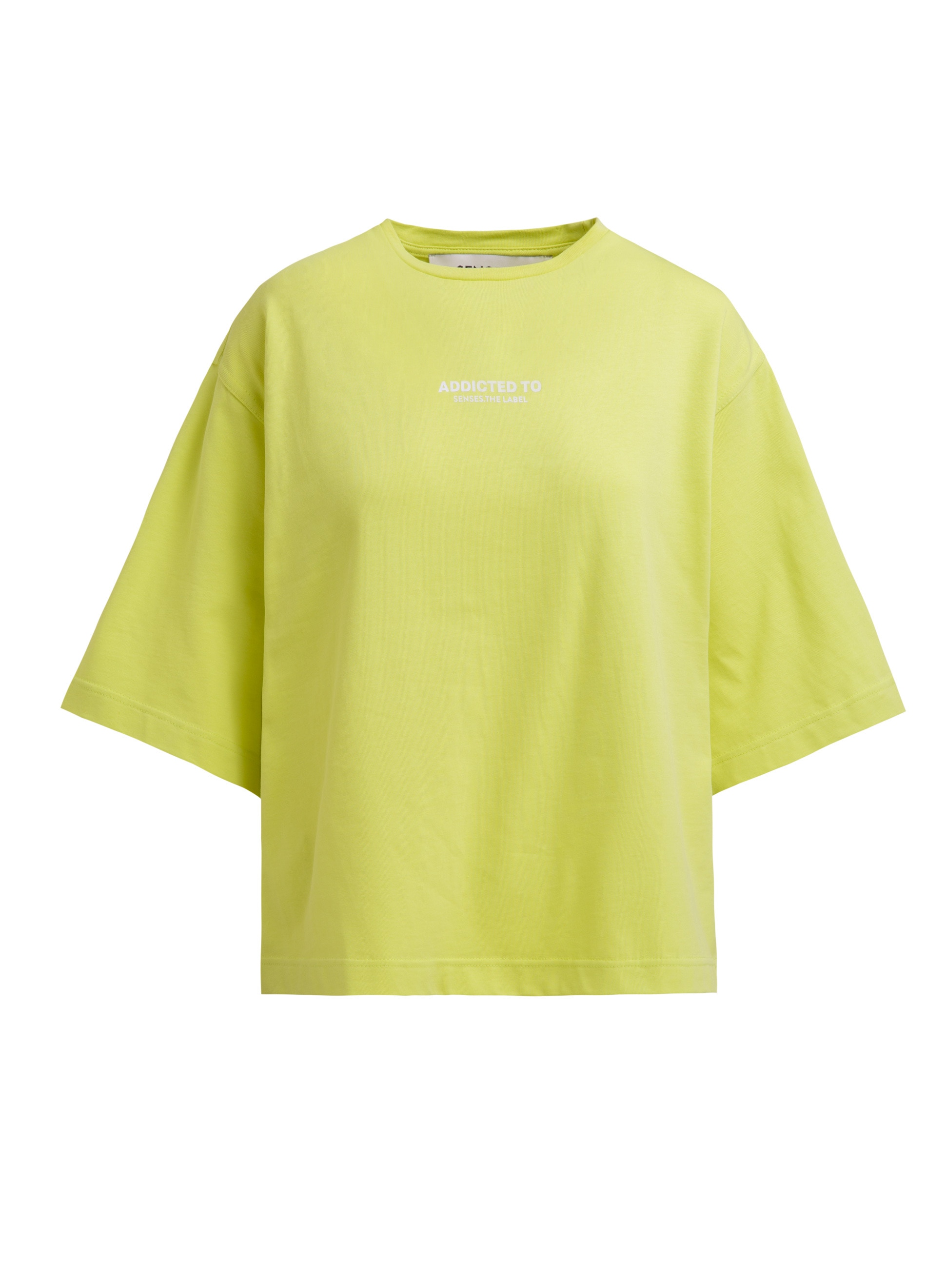SENSES.THE LABEL Rundhalsshirt mit Seitenschlitze