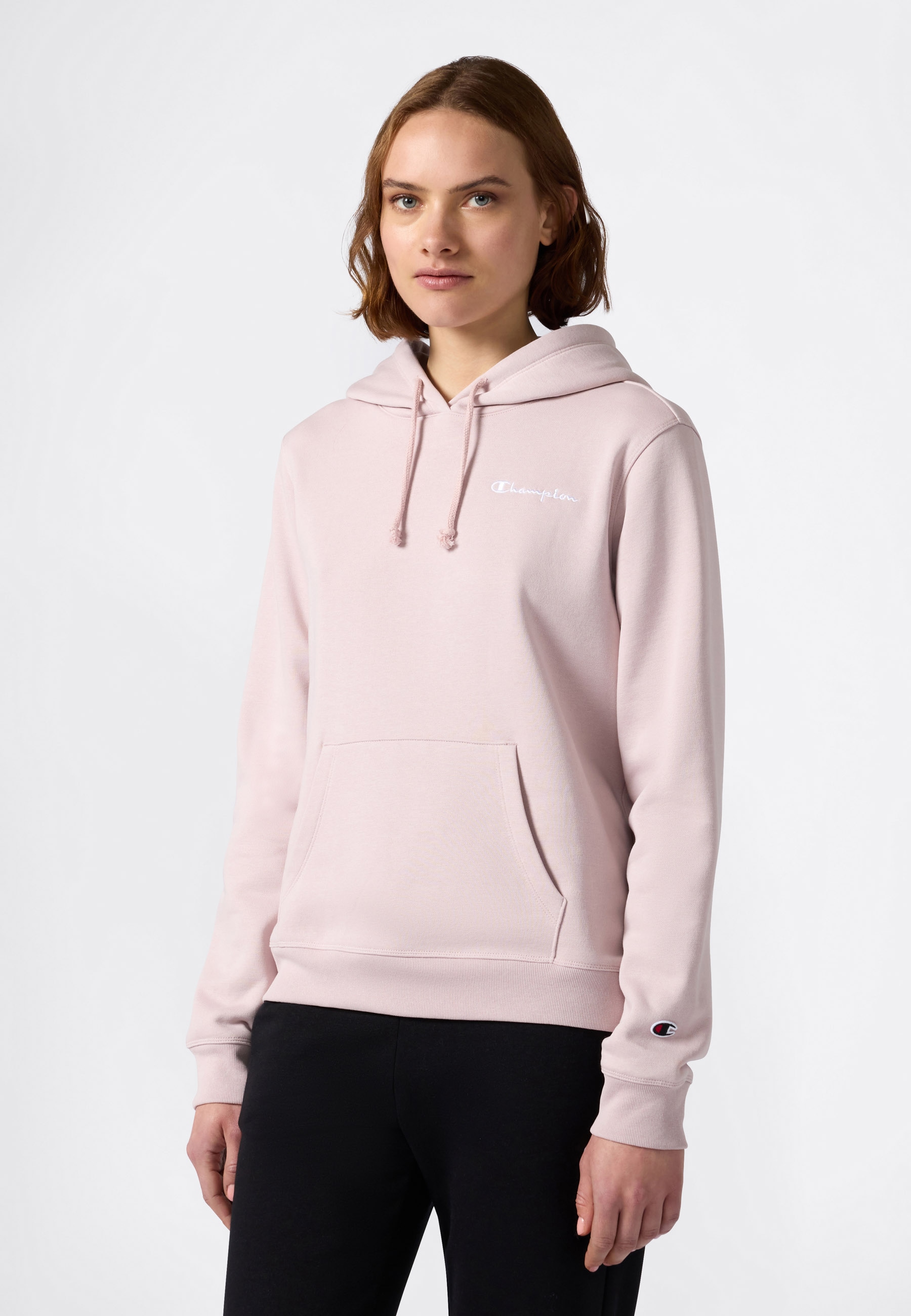 Champion Kapuzensweatshirt "ICONS CONTRAST Hoodie Fleece", mit Kängurutasche, aus Baumwolle und Polyester