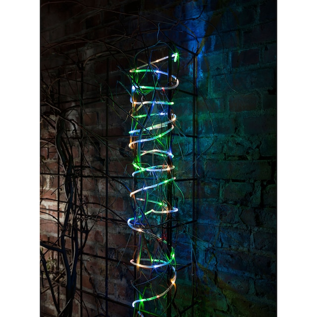 KONSTSMIDE LED-Lichterschlauch »Weihnachtsdeko aussen«, 65 St.-flammig, LED  Mini Lichterschlauch, 5 m, 65 bunte Dioden | BAUR