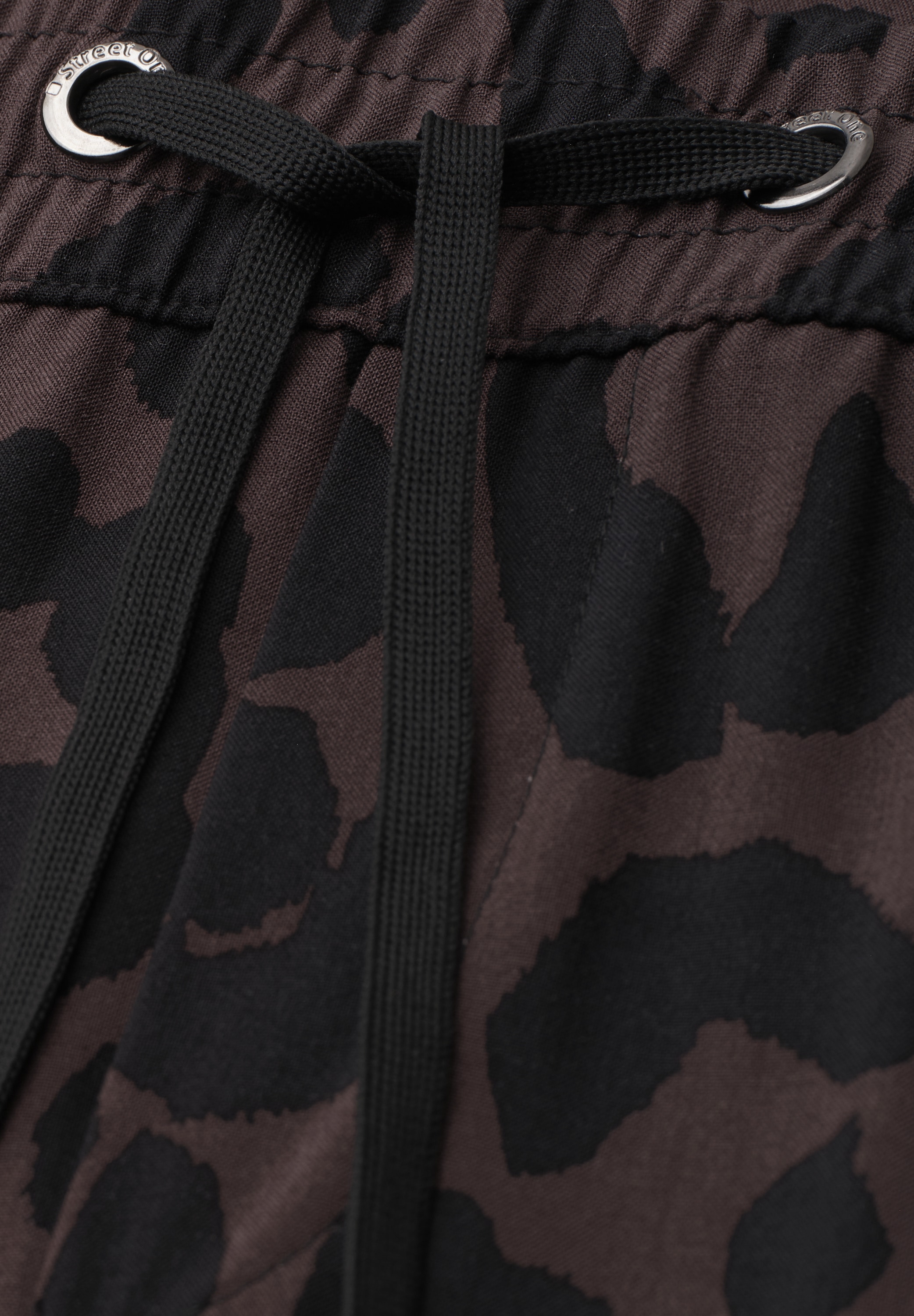 STREET ONE Stoffhose  mit allover Print