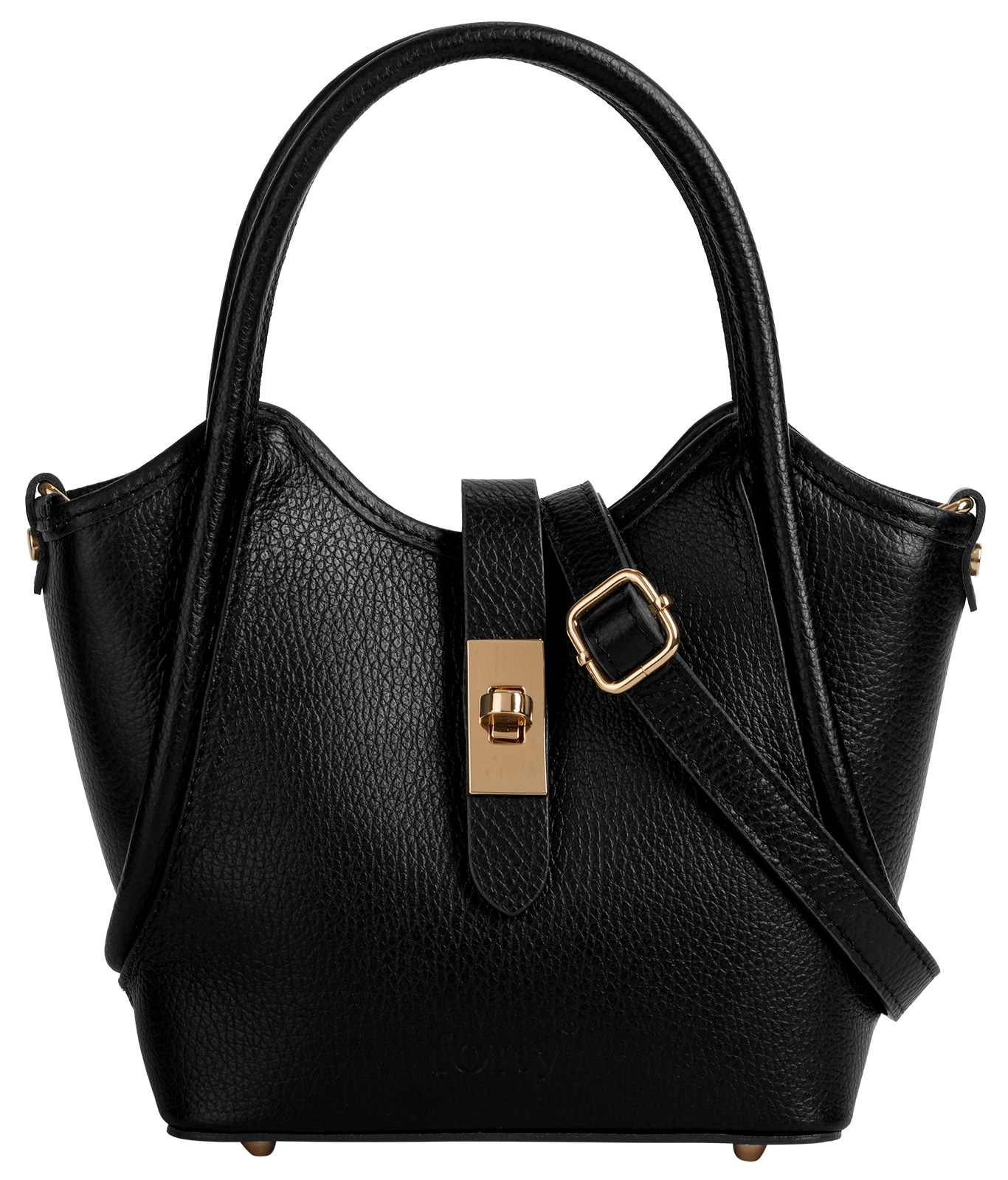 forty Henkeltasche "CALDRINA - S" echt Leder, Made in Italy