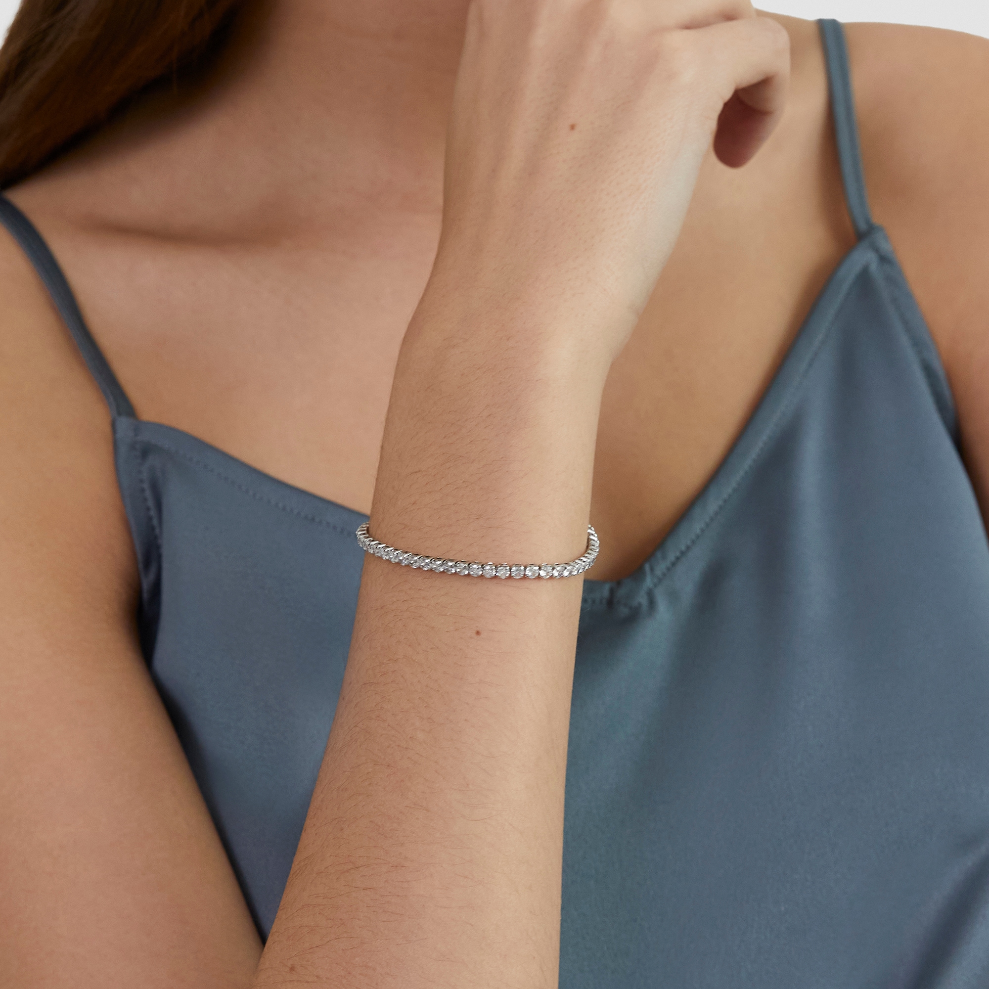 s.Oliver Armband »Stone Row« mit Zirkonia (synth.)