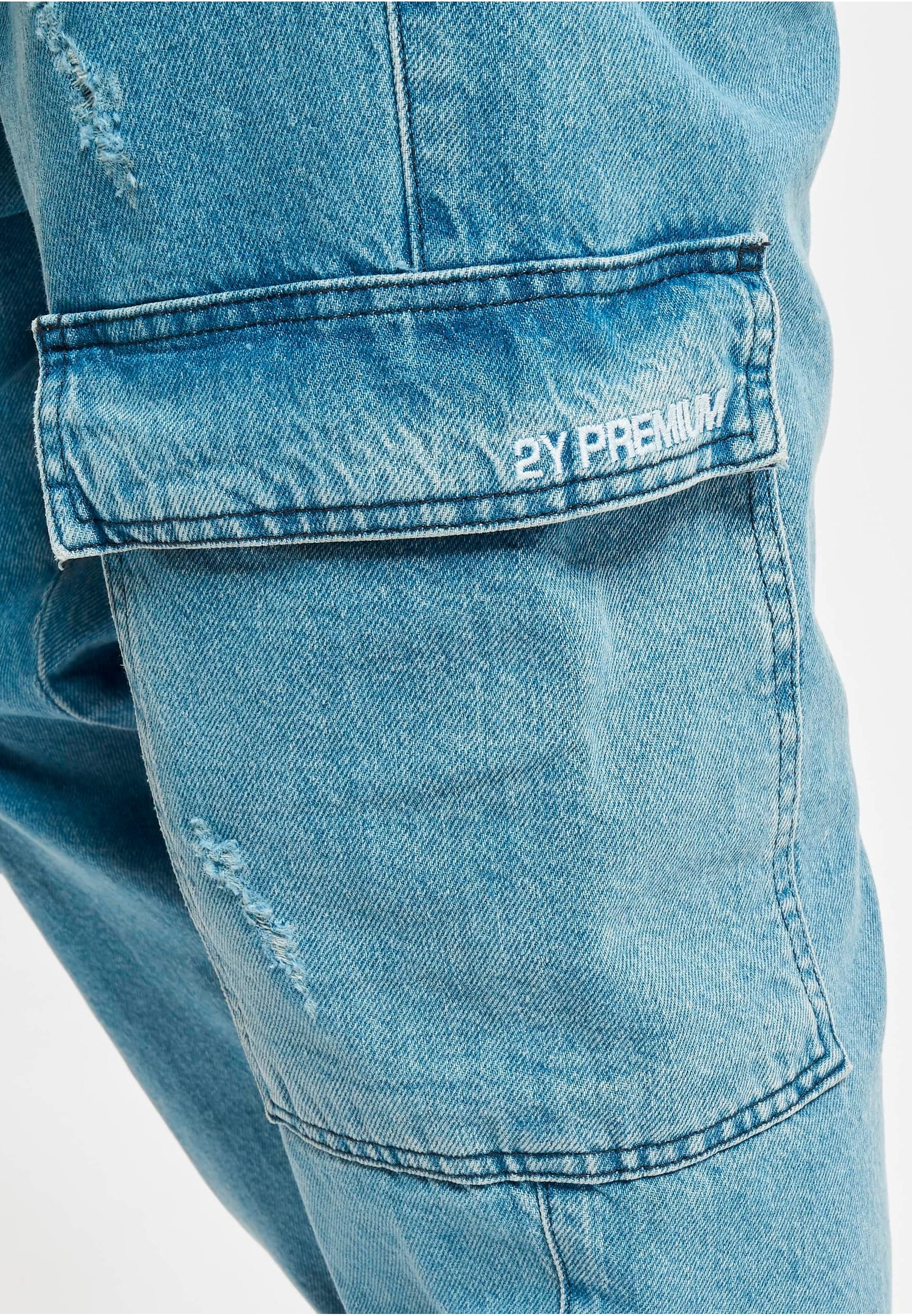 2Y Studios Cargohose »2Y Studios Herren 2Y Distressed Antifit Cargo Jeans«