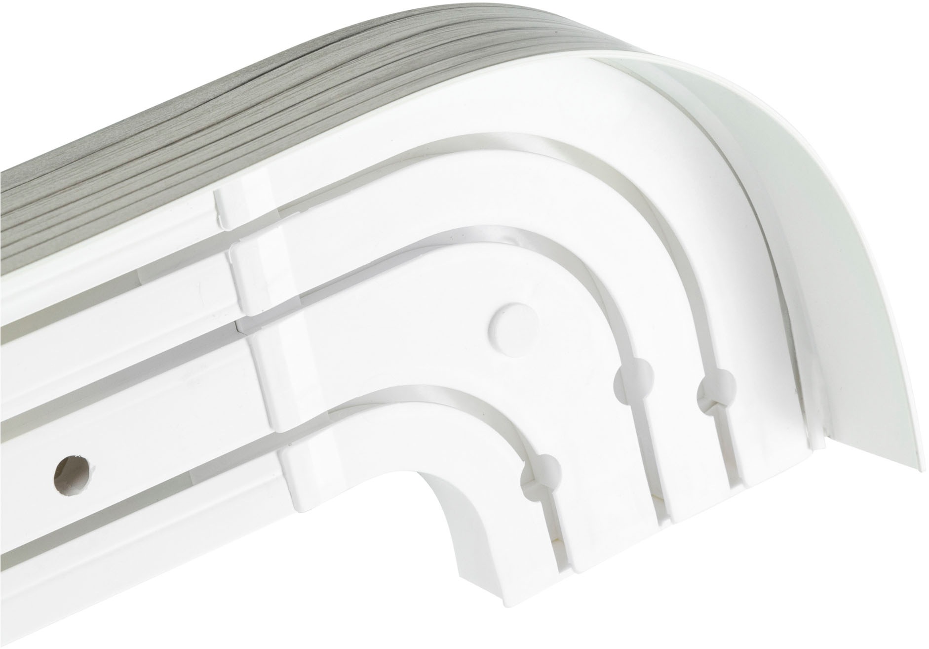 SN DECO GROUP Gardinenschiene »SH3 mit Blende 7,5 cm«, 3 läufig-läufig, Fixmaß, mit Blende 7,5 cm