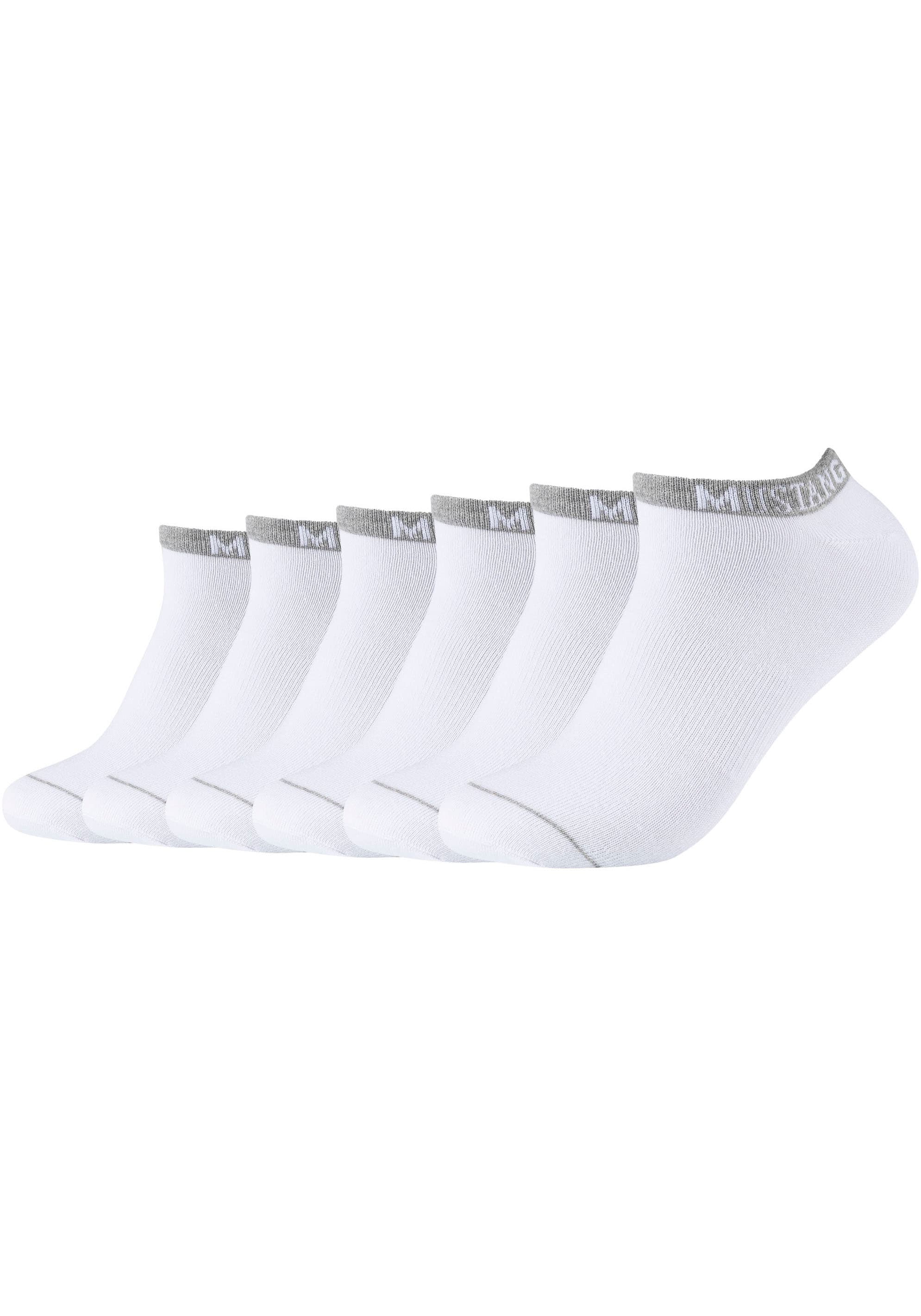 MUSTANG Sneakersocken, (6 Verrutschen: softem Materialmix Kein Paar), | dank Elasthananteil mit BAUR