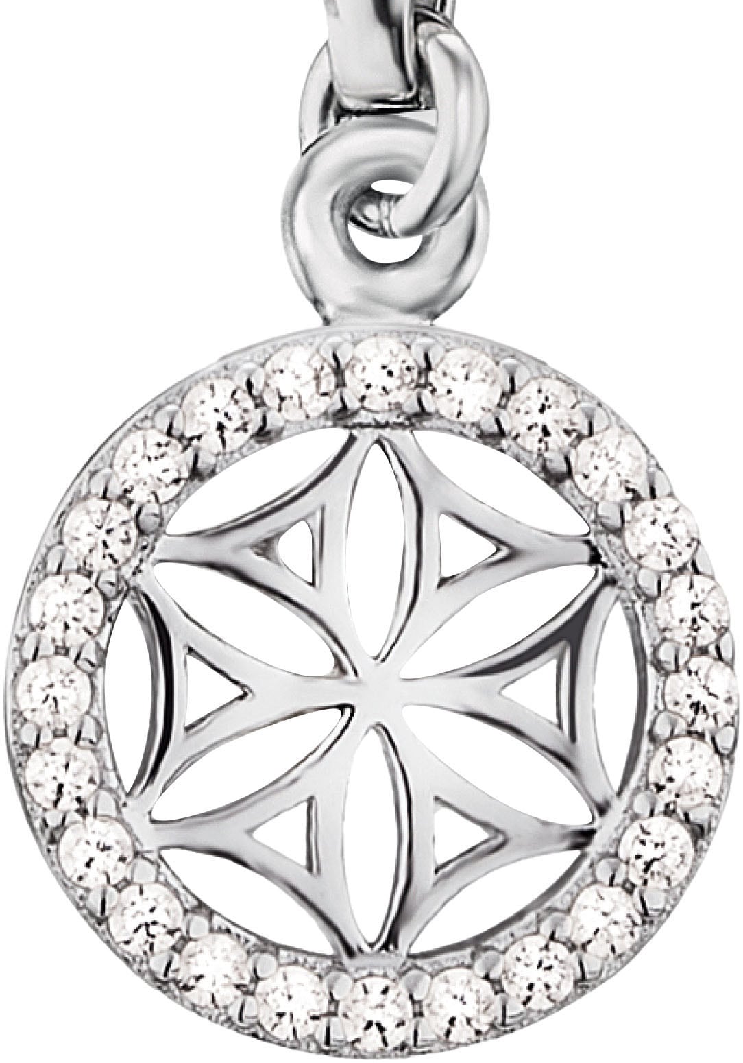 Engelsrufer Charm Blume »Lebensblume, ERC-LILLIFL-ZI«, Made in Germany - mit Zirkonia (synth.)