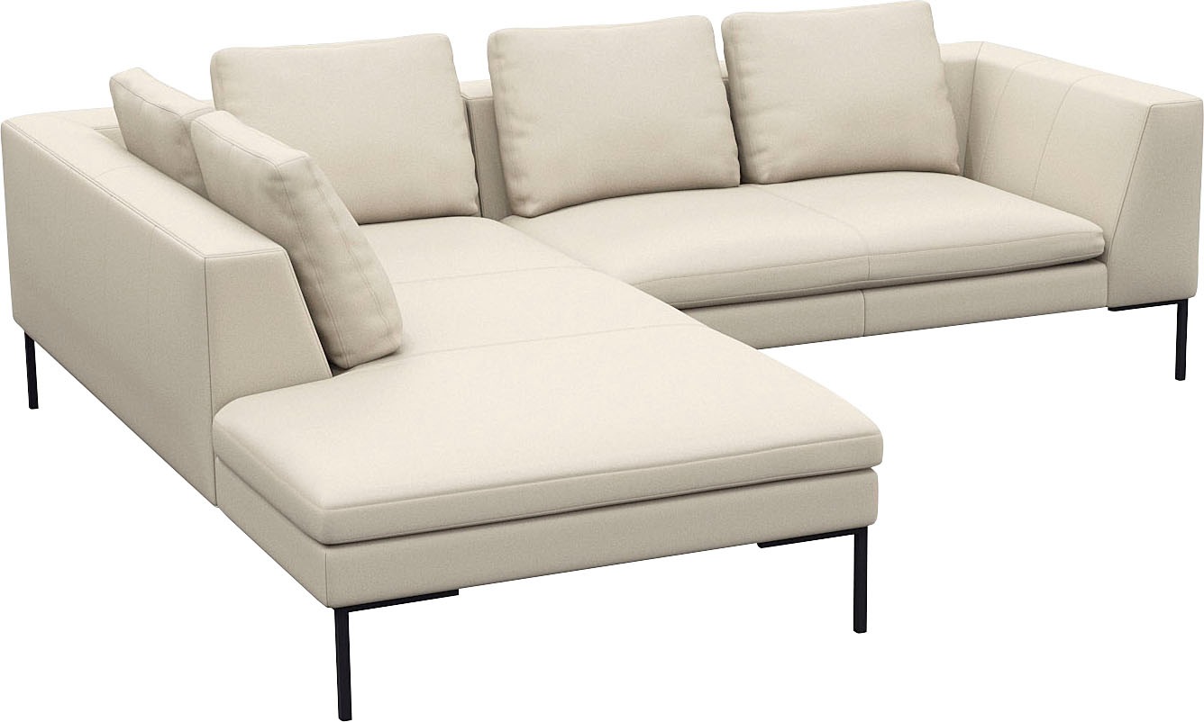 FLEXLUX Ecksofa "Loano, superbequemer Sitzkomfort durch Kaltschaum im Sitz, günstig online kaufen