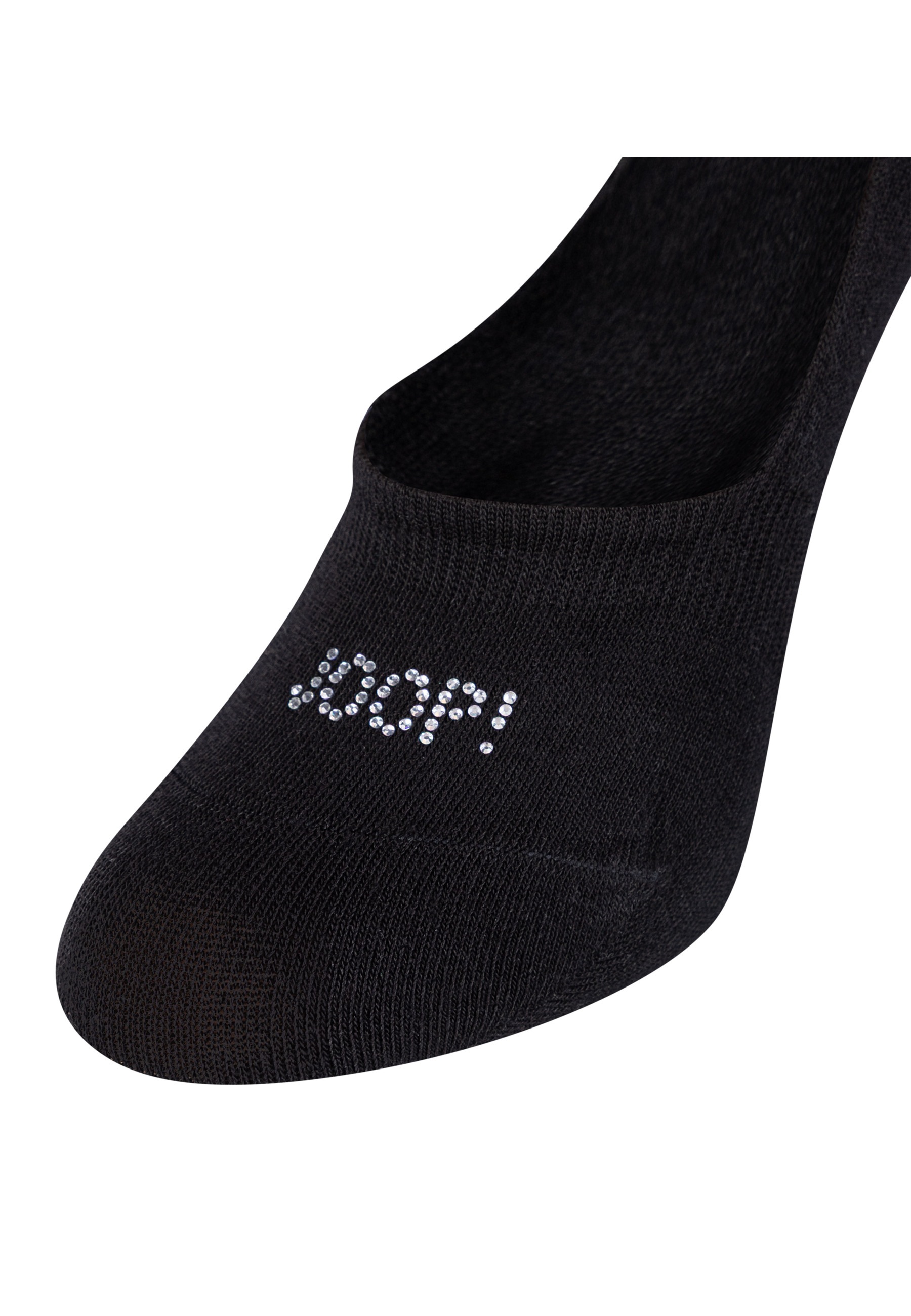 JOOP! Füßlinge »Füßlinge crystal 2er Pack« 2er Pack Weiche Baumwolle und Logo mit funkelnden Kristallsteinen