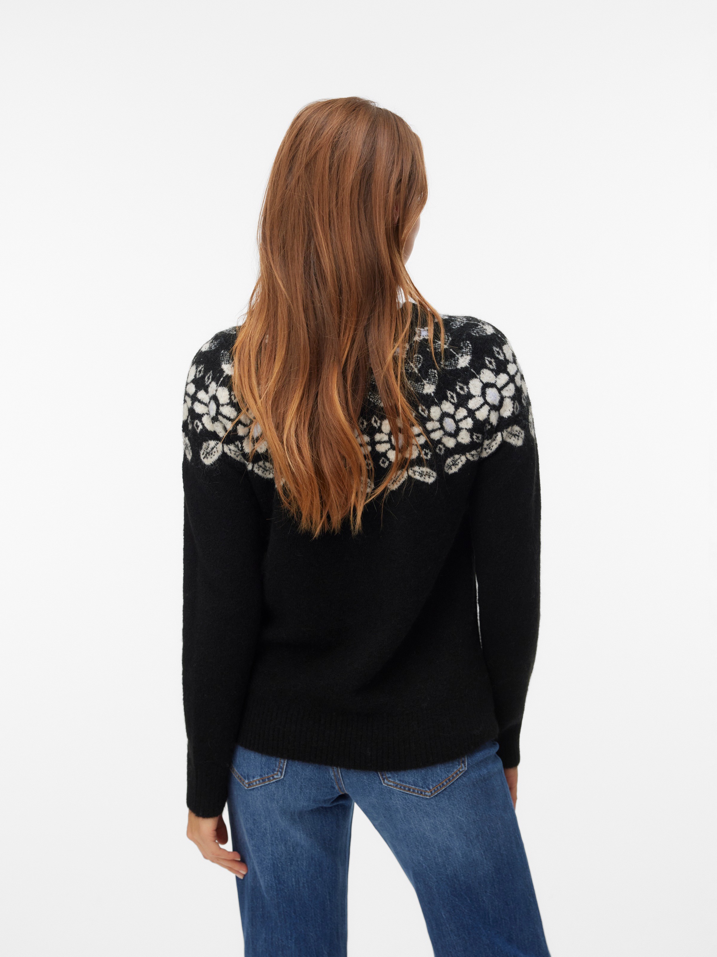 Vero Moda Strickpullover "VMSIMONE LS NORDIC PULLOVER GA REP BOO" günstig online kaufen