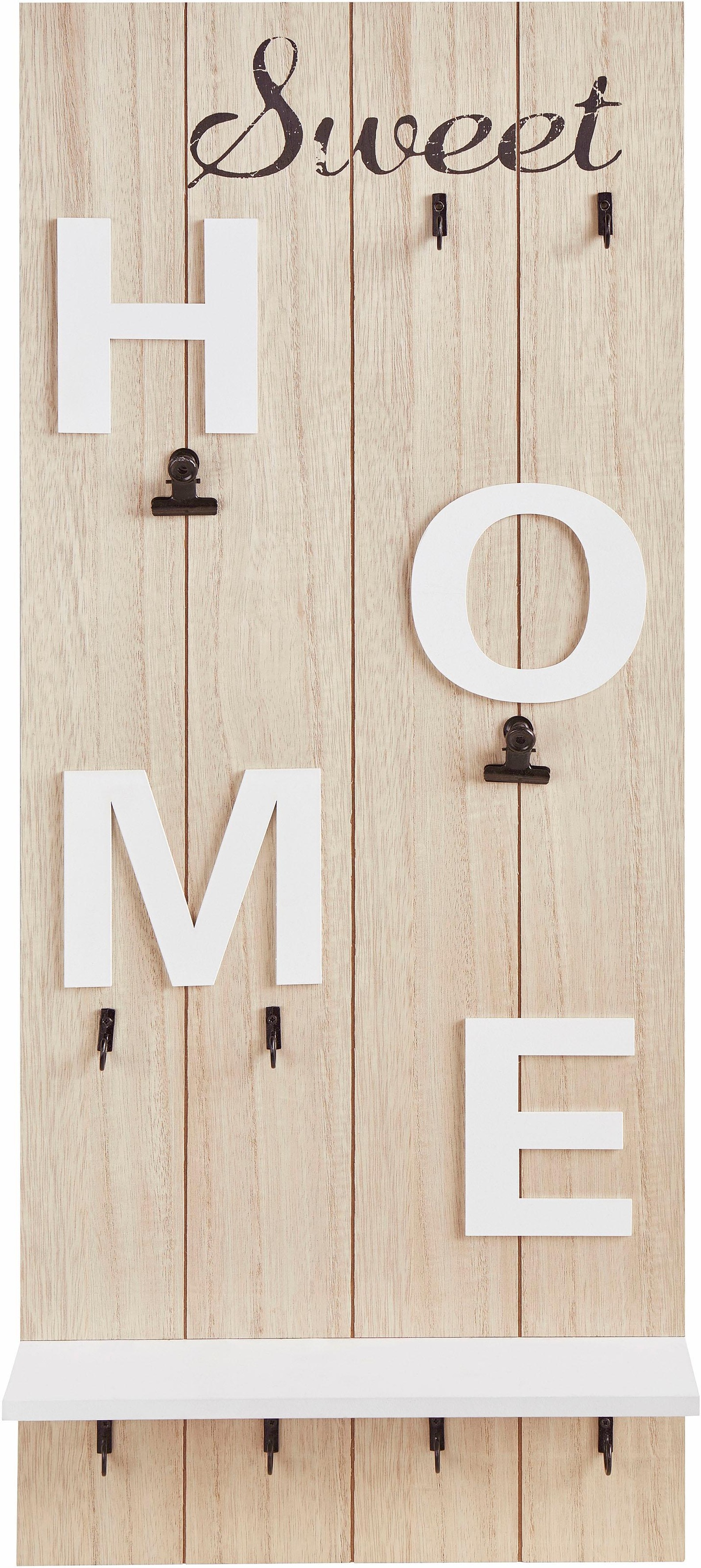 OTTO home Garderobenleiste "Sweet Home" Höhe 70 cm