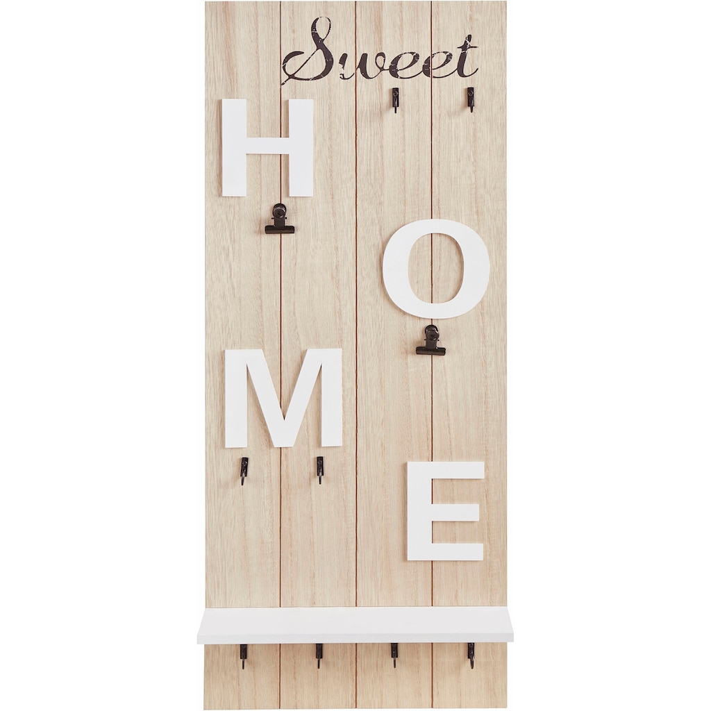 Home affaire Garderobenleiste »Sweet Home«, Höhe 70 cm