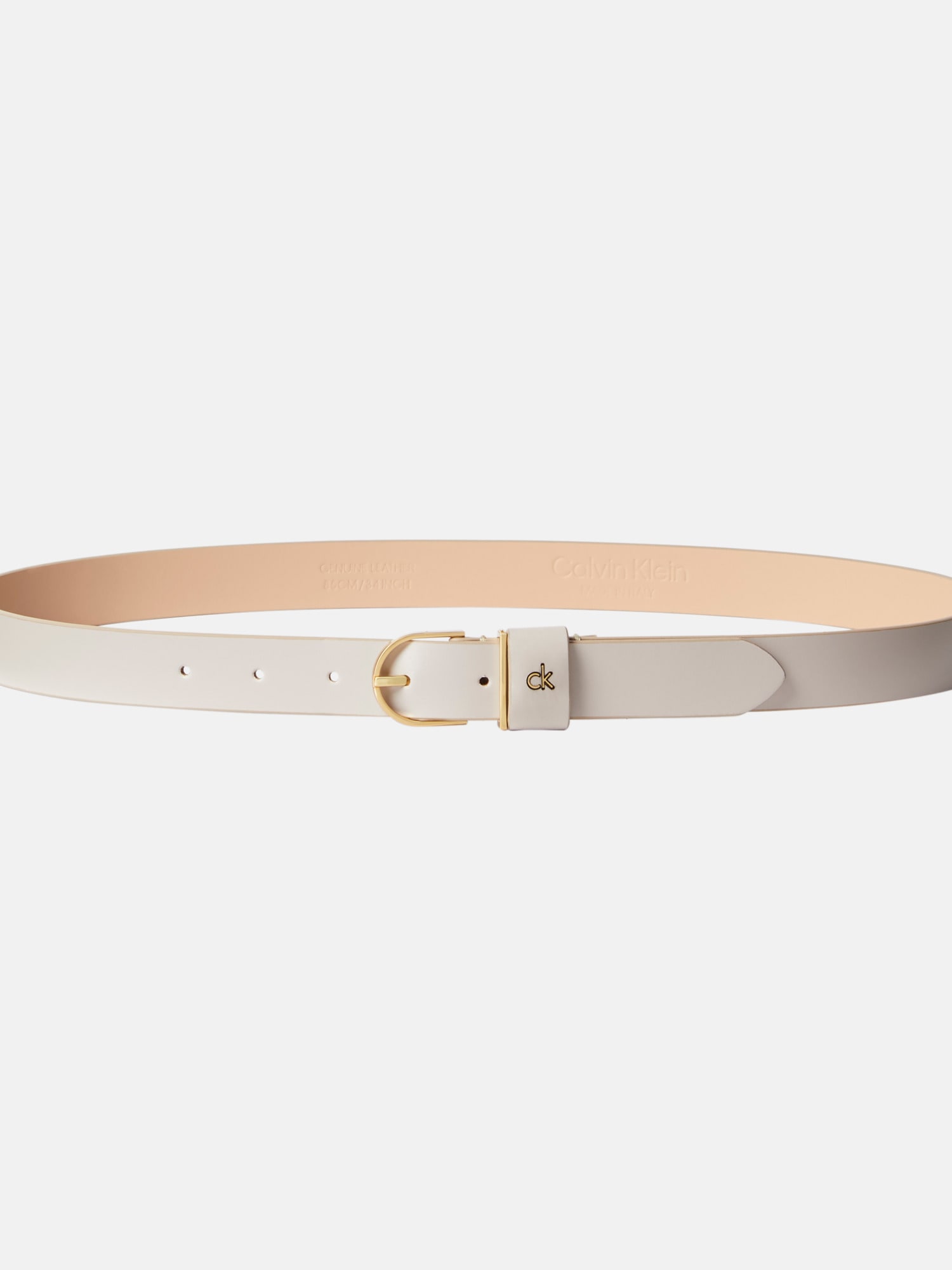 Calvin Klein Ledergürtel »CK METAL LOOP ROUND BUCKLE 25MM«, Größenverstellbar