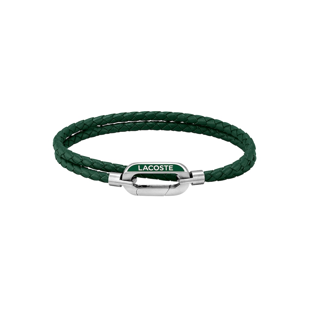 Lacoste Armband »Schmuck Edelstahl Armschmuck Lederarmband STARBOARD«