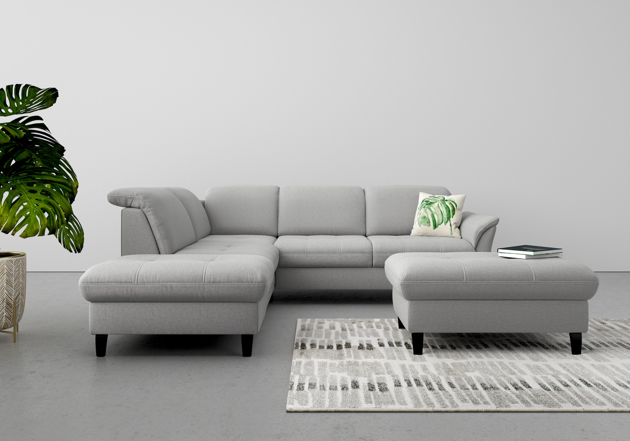 SIT & MORE Maggiore Ecksofa Grau 7