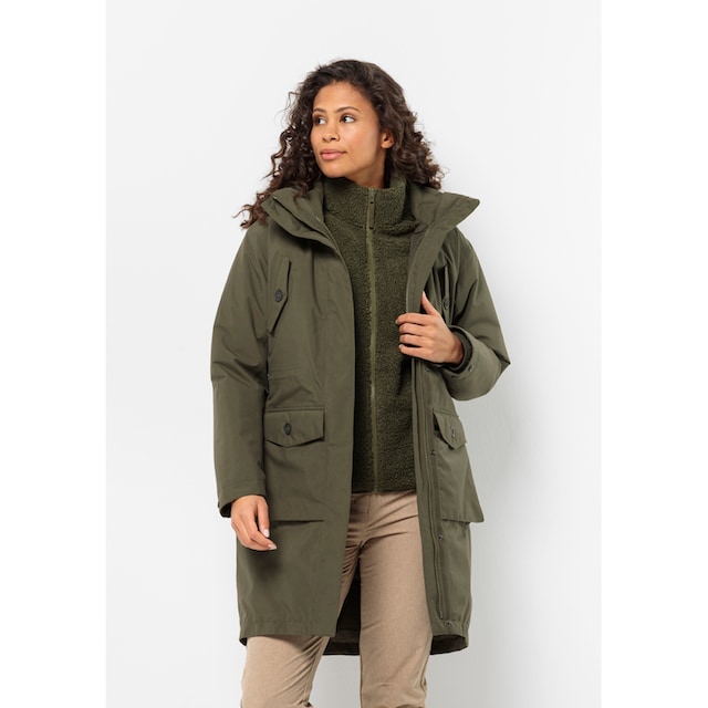 bestellen Jack Wolfskin BAUR 3IN1 Funktionsparka »EISWALD PARKA für Kapuze mit | W«,