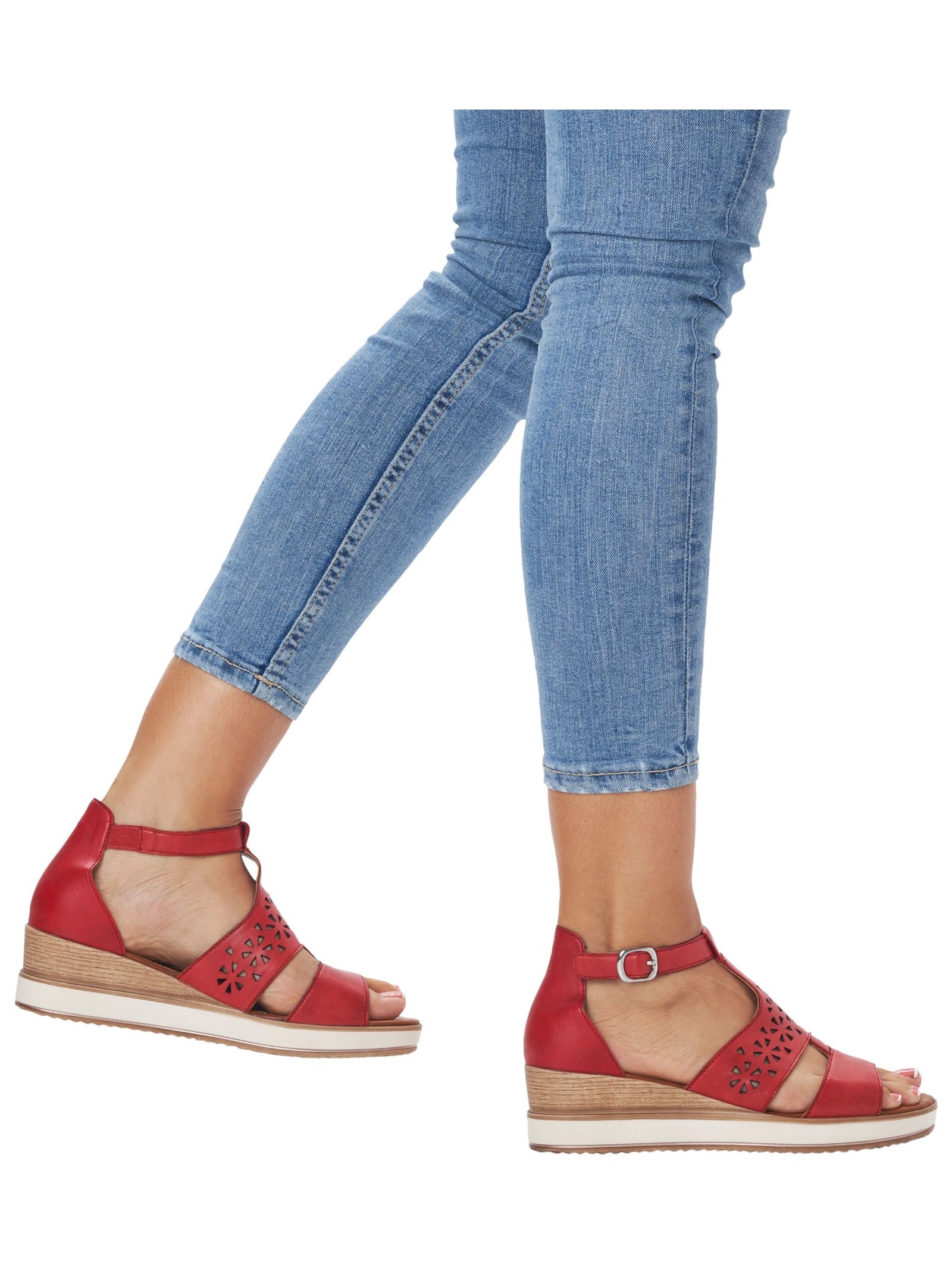Remonte Keilsandalette »Remonte Sandalen Glattleder«