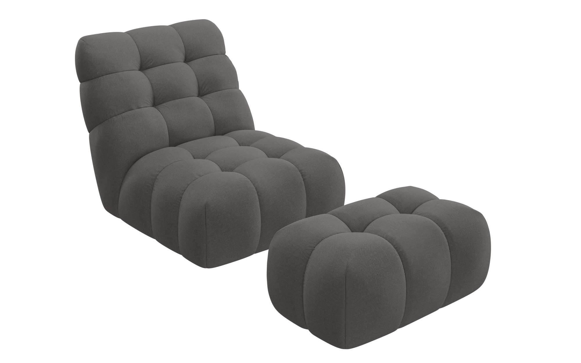 Guido Maria Kretschmer Home&Living XXL-Sessel »AURELIAN Loveseat XXL mit Hocker im Set, Lese-Sessel, Relaxsessel,«, mit Wellenunterfederung, Struktur fein, Struktur grob, Velours