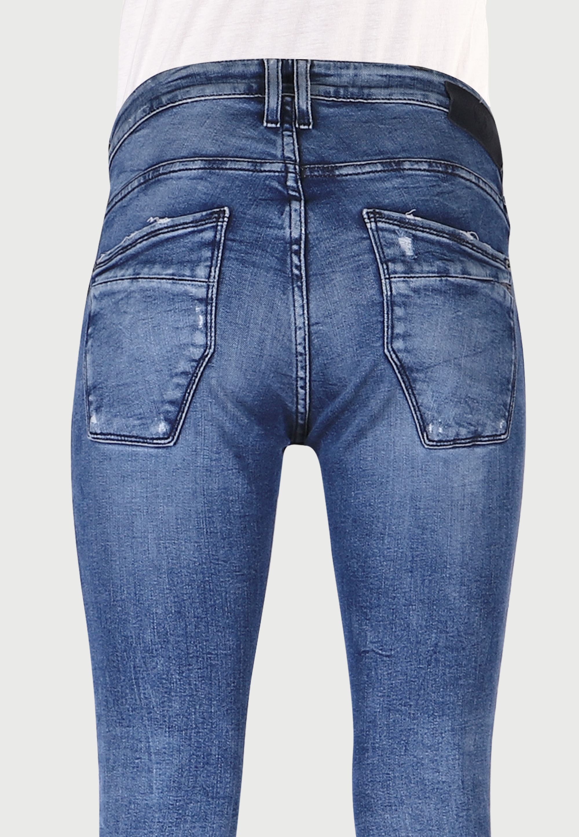 Le Temps Des Cerises Slim-fit-Jeans, im modischen Used-Look