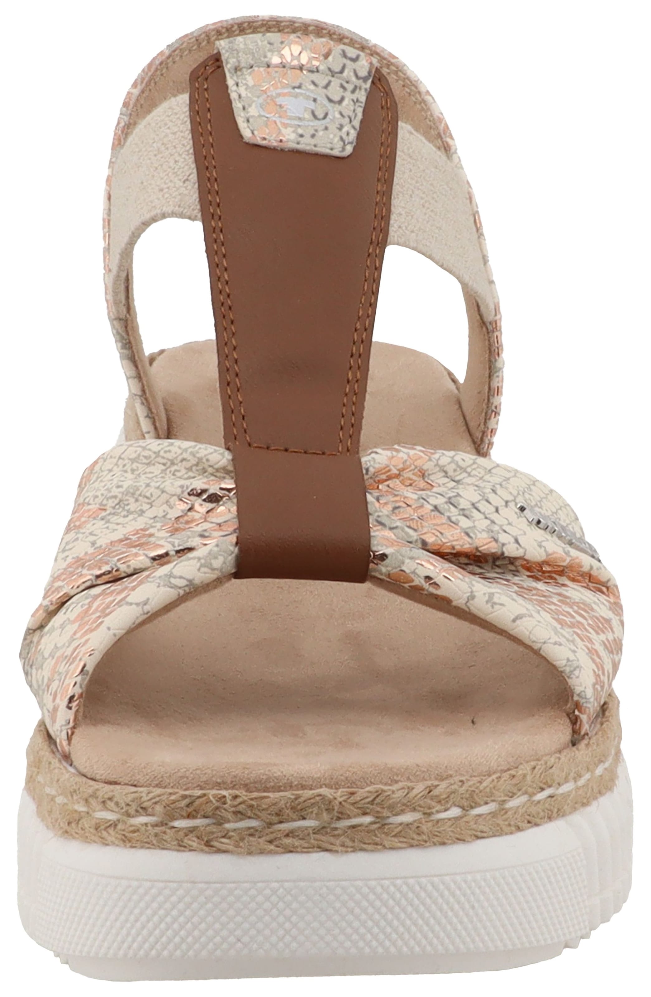 TOM TAILOR Keilsandalette »Vally«  Plateau, Sommerschuh, Riemchensandale in Snake-Optik