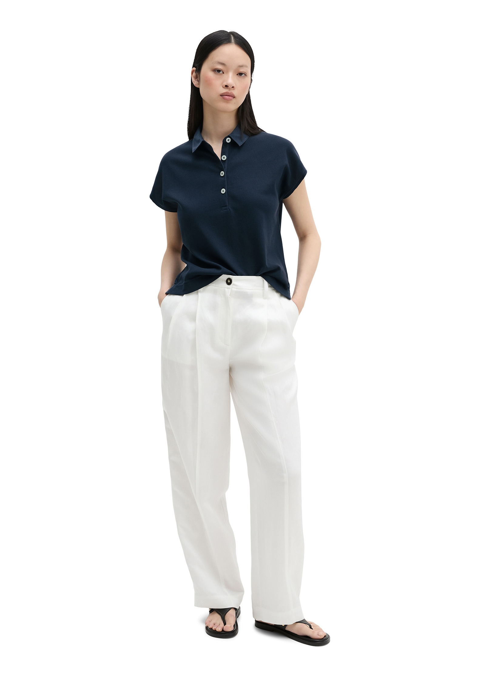 Marc O'Polo Poloshirt »aus weichem Single Jersey«