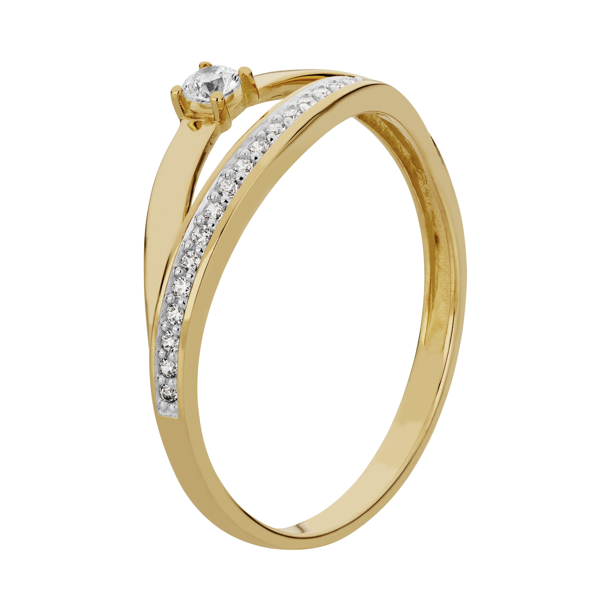 Orolino Fingerring »333/- Gelbgold glanz synth. Zirkonia«