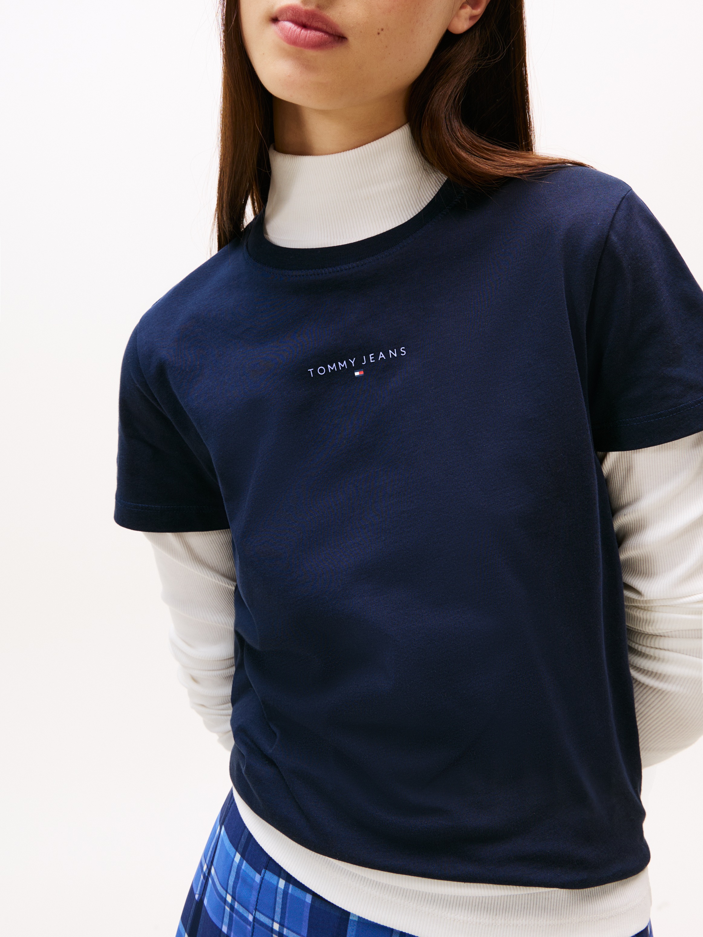 Tommy Jeans Kurzarmshirt "TJW REG LINEAR SS TEE" günstig online kaufen