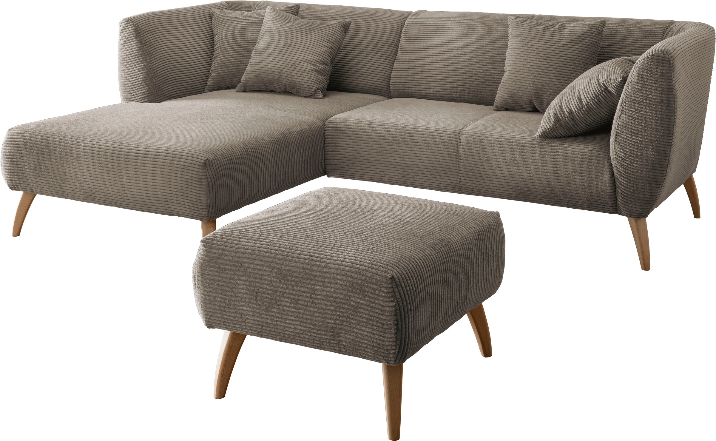 Home affaire Ecksofa "Colori Polstermöbel mit zeitlos eleganter Rückenführu günstig online kaufen