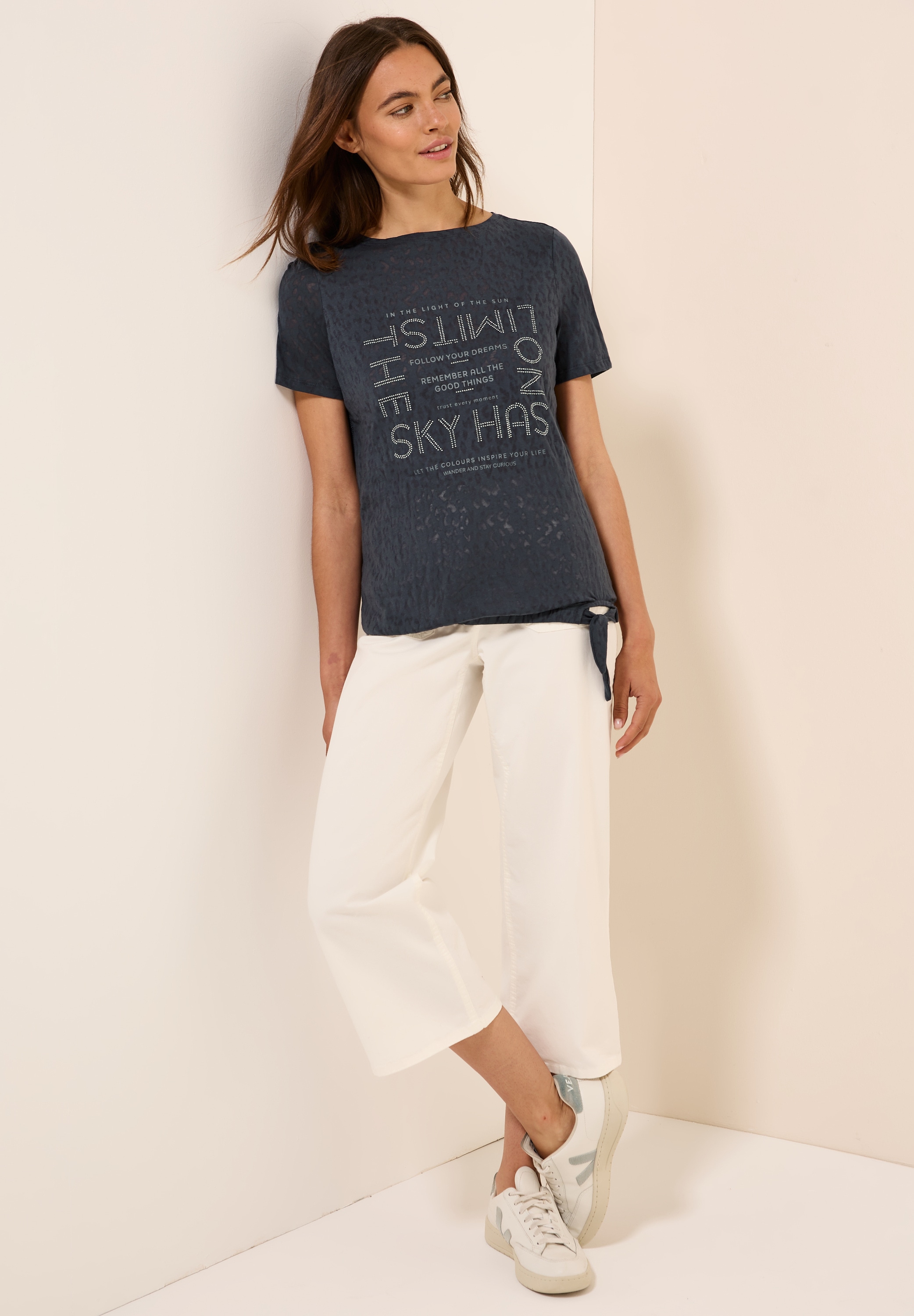 Cecil T-Shirt, mit Schmucksteinen