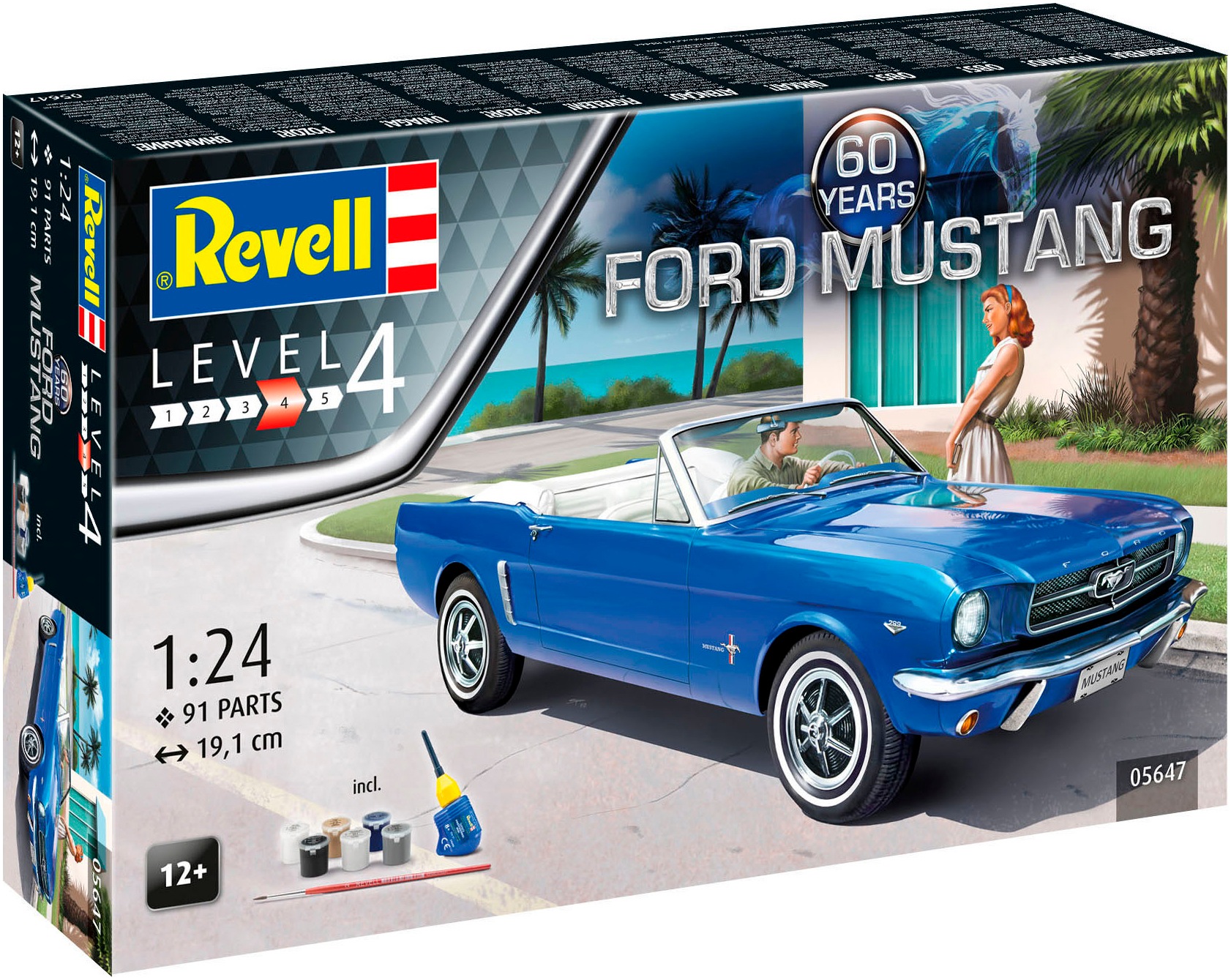 Revell® Modellbausatz »Geschenkset 60 Jahre Ford Mustang«