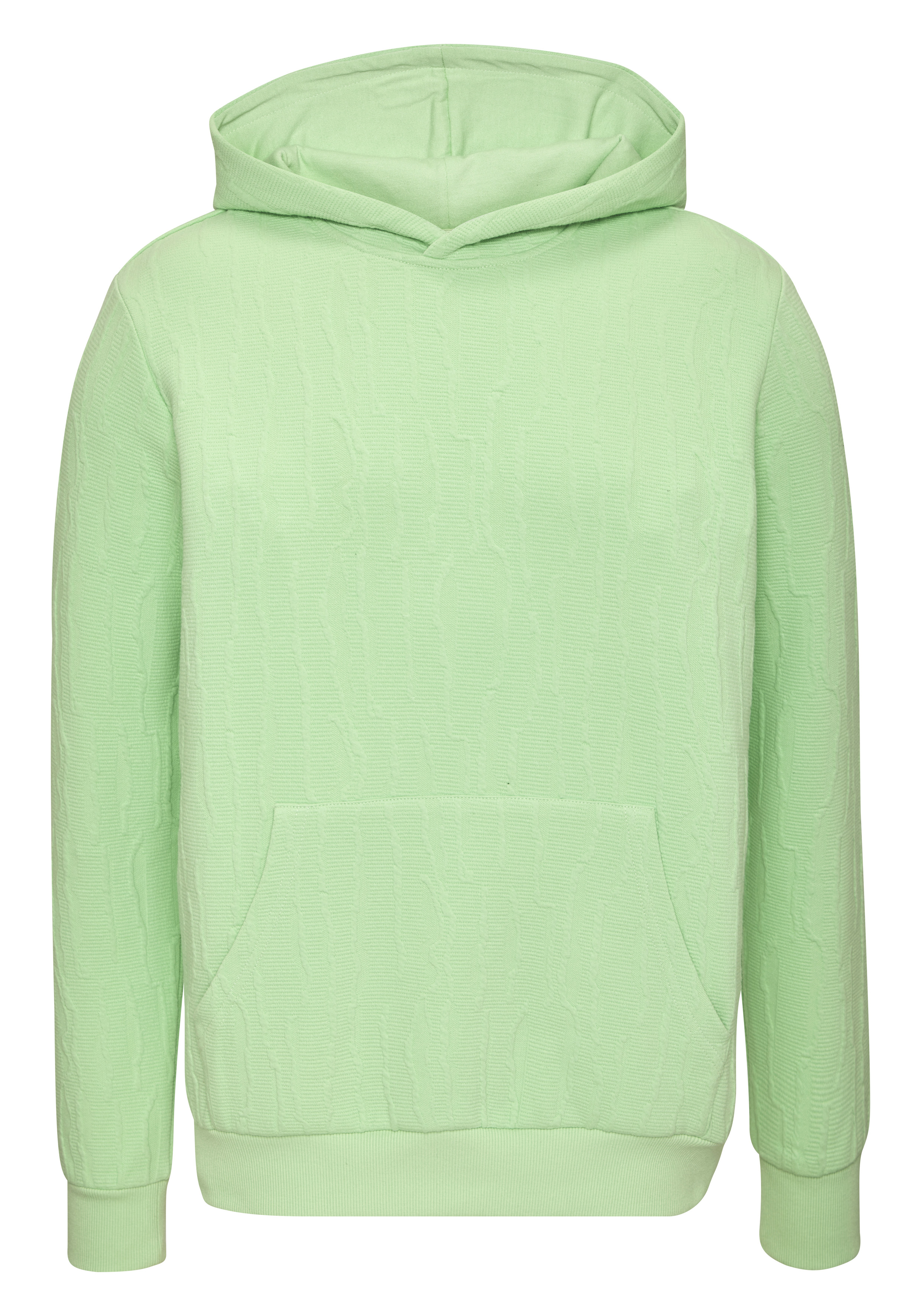 John Devin Hoodie "- Struktur Sweat mit Kapuze", innen angeraute Sweatware mit besonderer Struktur-Optik