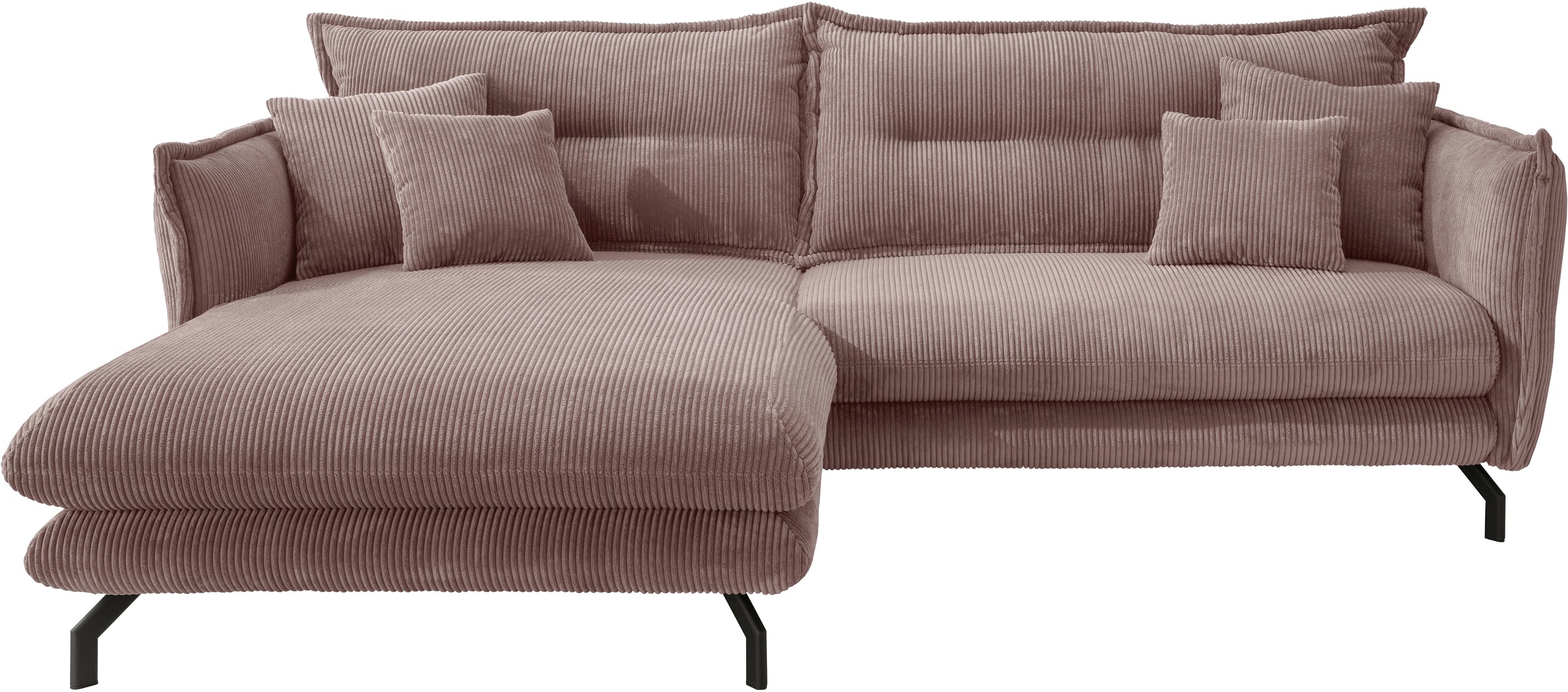 Home affaire Ecksofa "LAVA Breite 255 cm, modern und elegant, aktuelle Kiss günstig online kaufen