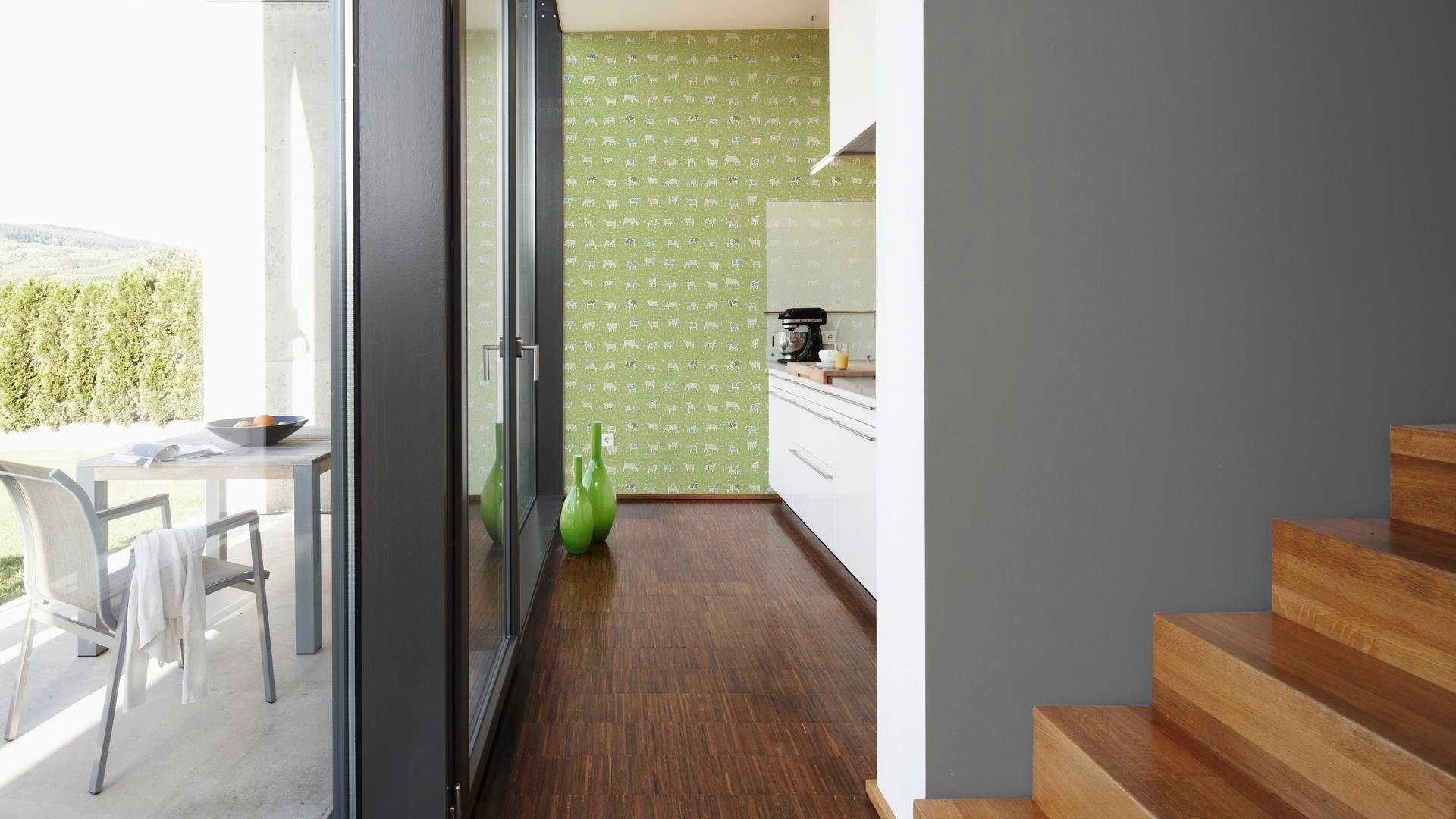 living walls Vliestapete »Glatte Wand« matt | uni | unifarben glatt Uni Tapete einfarbig Tapeten Wohnzimmer Schlafzimmer Küche modern Büro