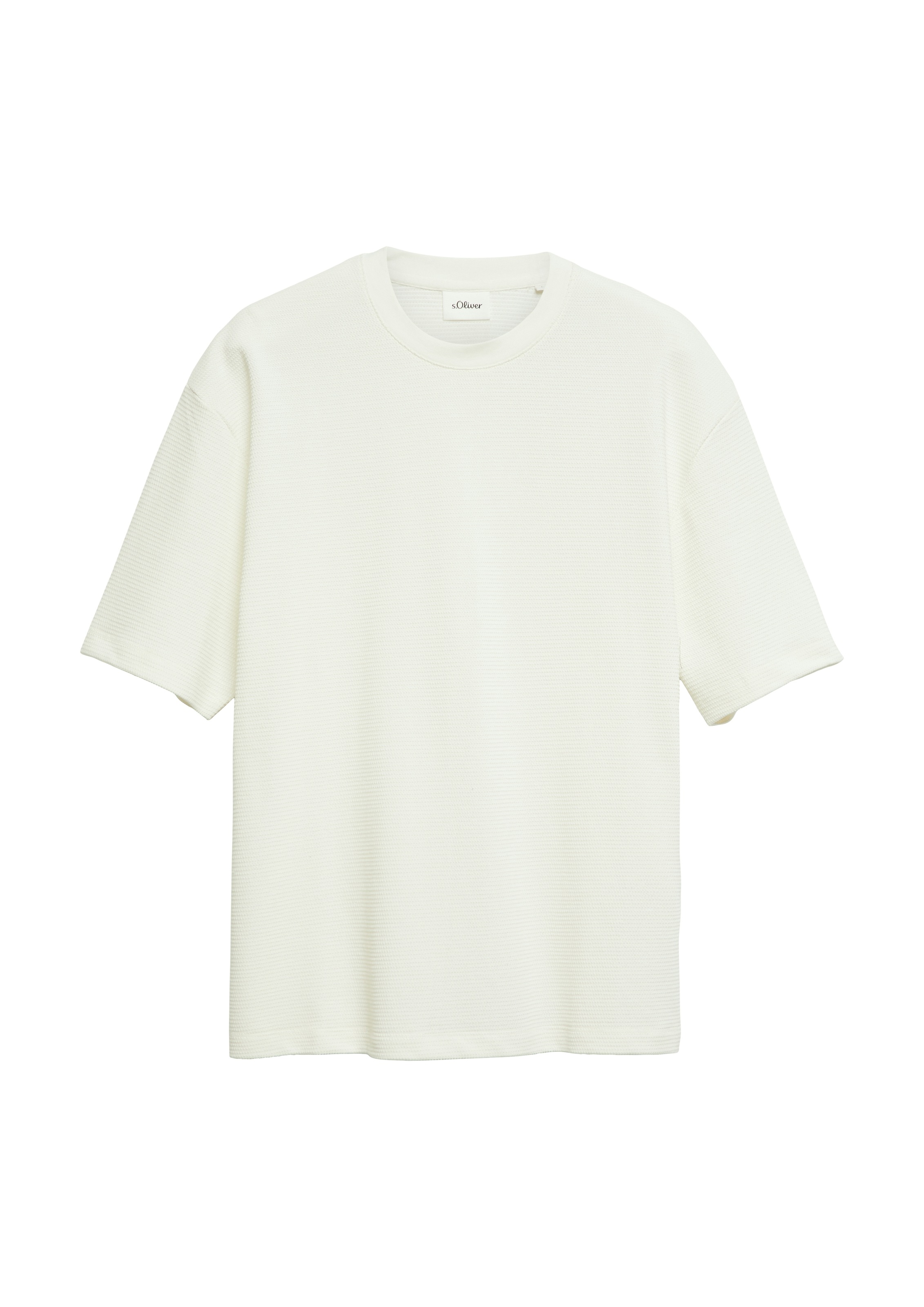 s.Oliver Kurzarmshirt Sommershirt in Struktur-Optik