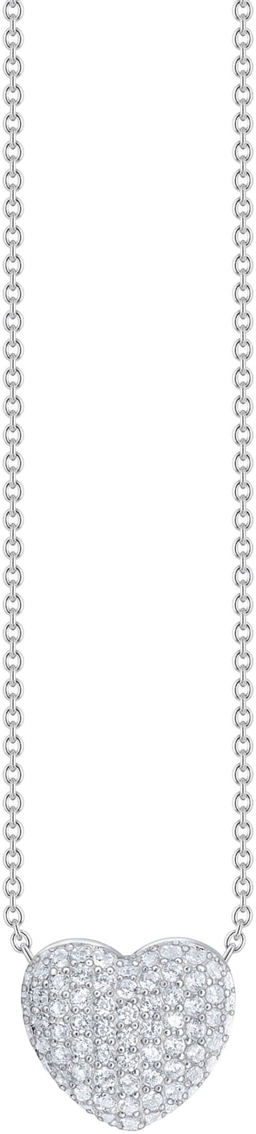 Herzkette »Schmuck Silber 925 Halskette mit Anhänger in Herzform, KE2277-051«, mit...