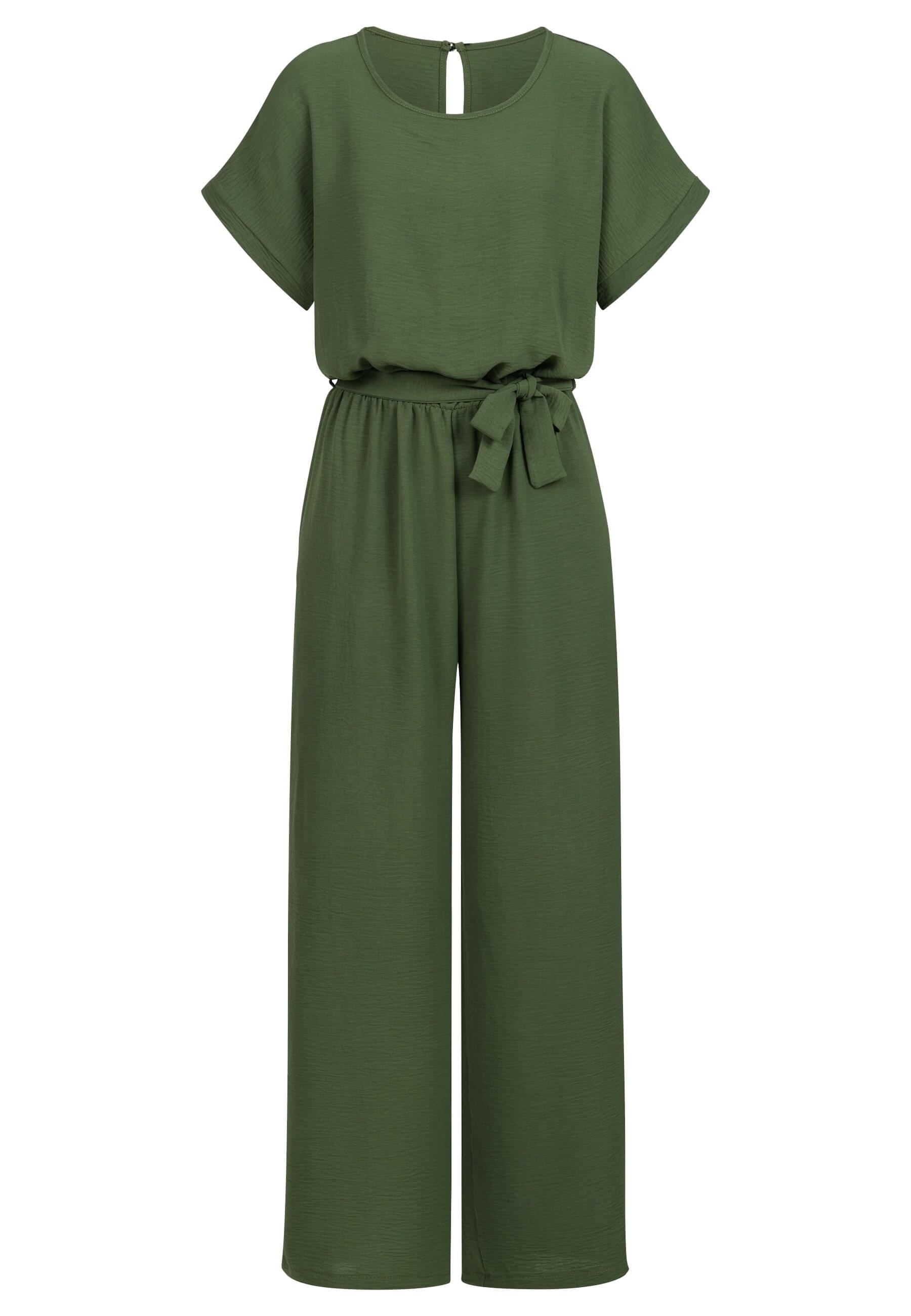 CLOUD 5IVE Jumpsuit "CLOUD 5IVE Jumpsuit with tie belt and back slit" 1 Stk günstig online kaufen