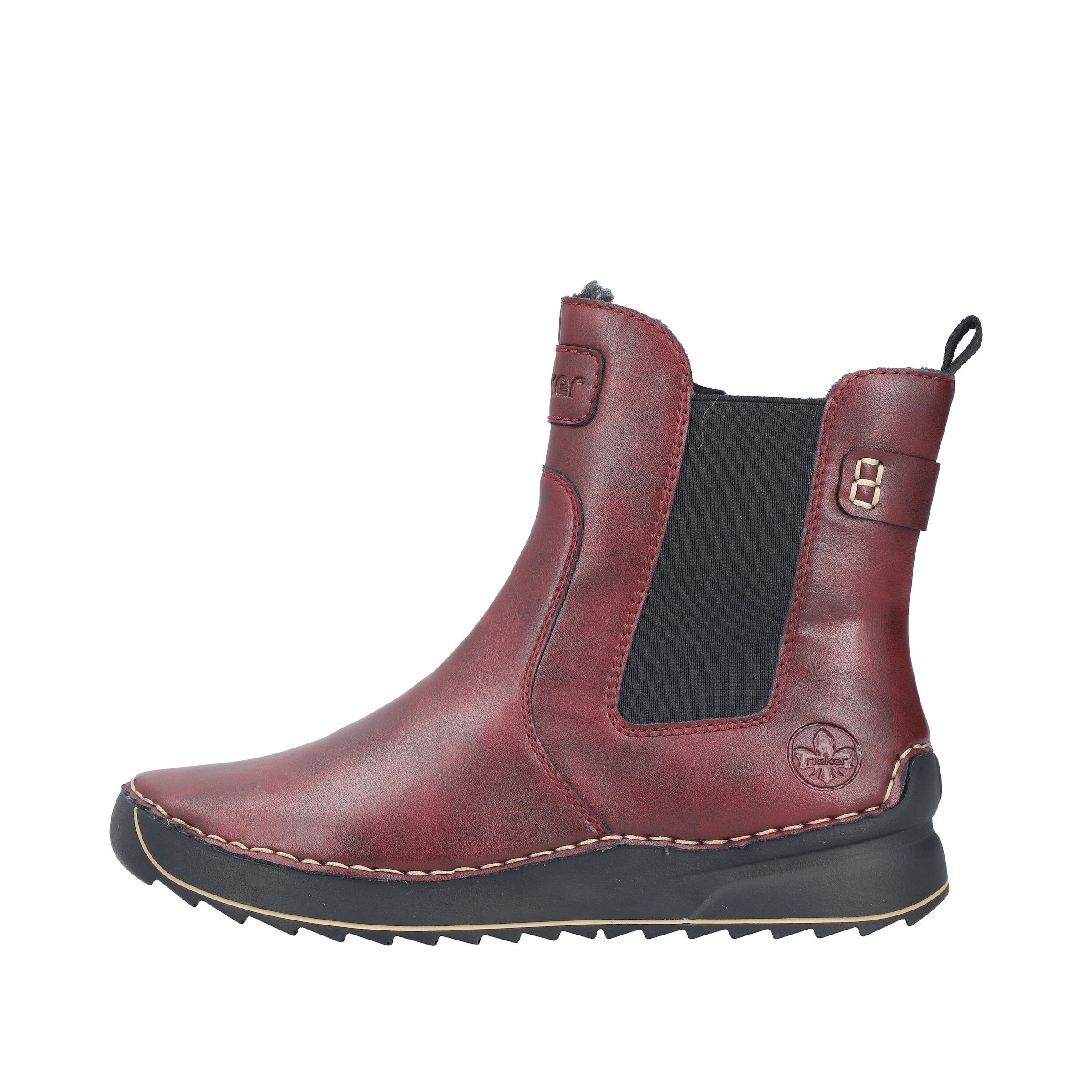 Rieker Winterboots  Keilboots, Stiefelette mit Profilsohle und Stretcheinsatz
