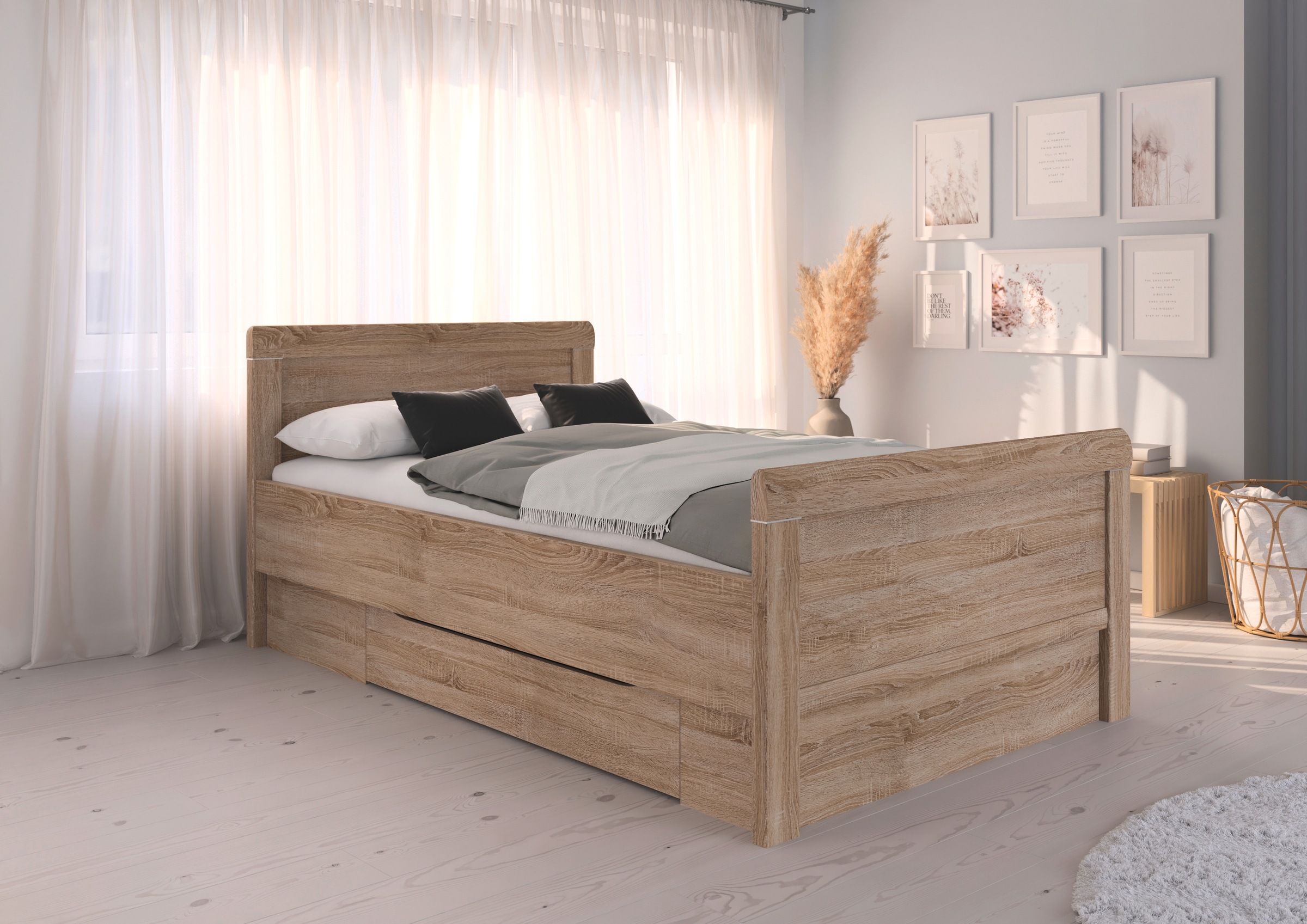 rauch Stauraumbett "Bett Einzelbett Stollenbett Bettkästen EVELYN" in Komfo günstig online kaufen