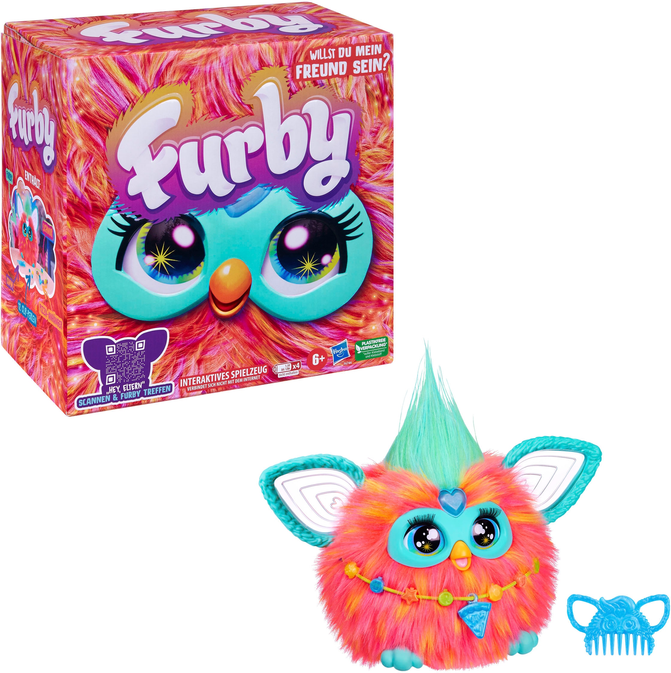 Hasbro Plüschfigur »Furby, orange«