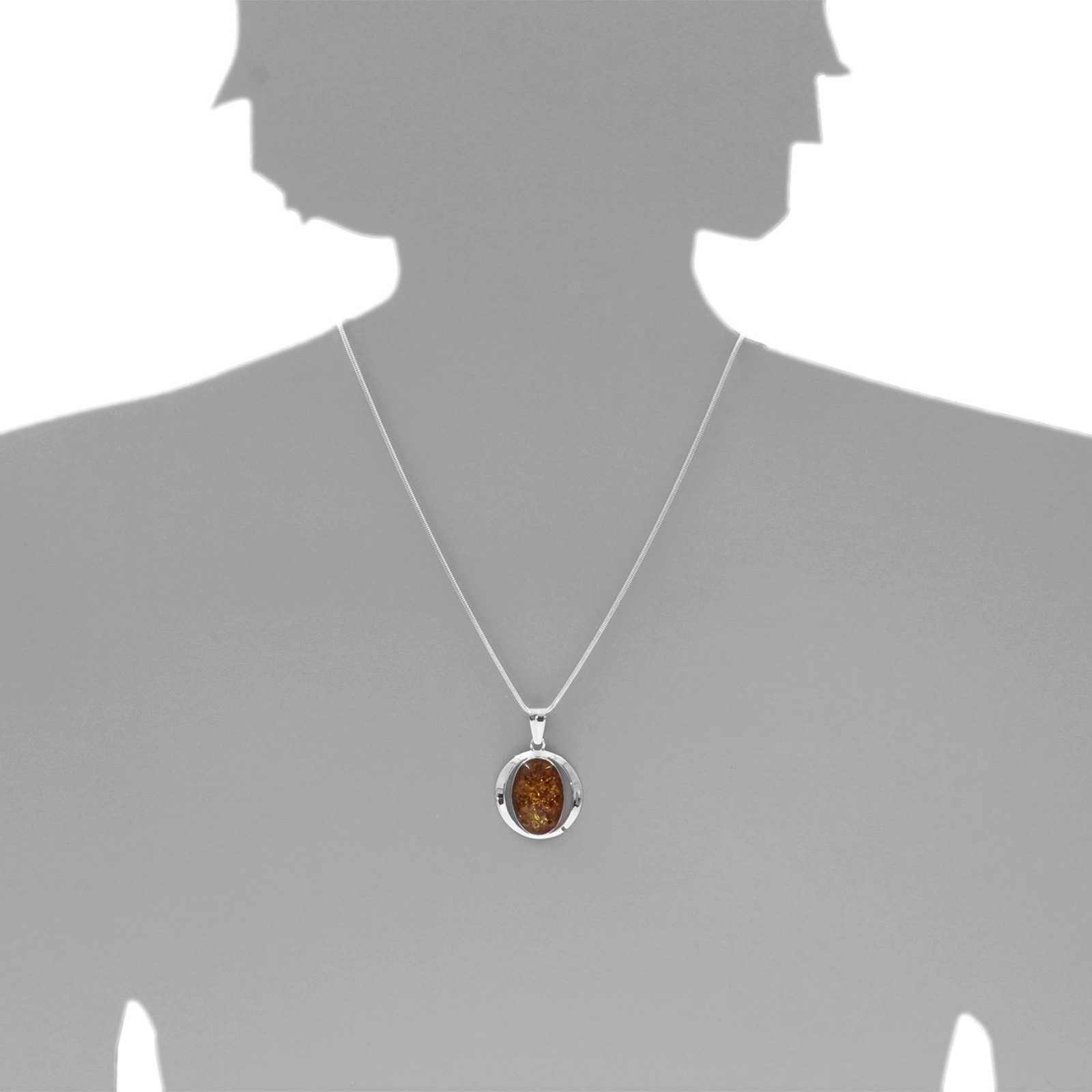 OSTSEE-SCHMUCK Kette mit Anhänger »Ostsee-Schmuck Kette mit Anhänger Hanna Kette mit Anhänger Hanna«, (2 tlg.)