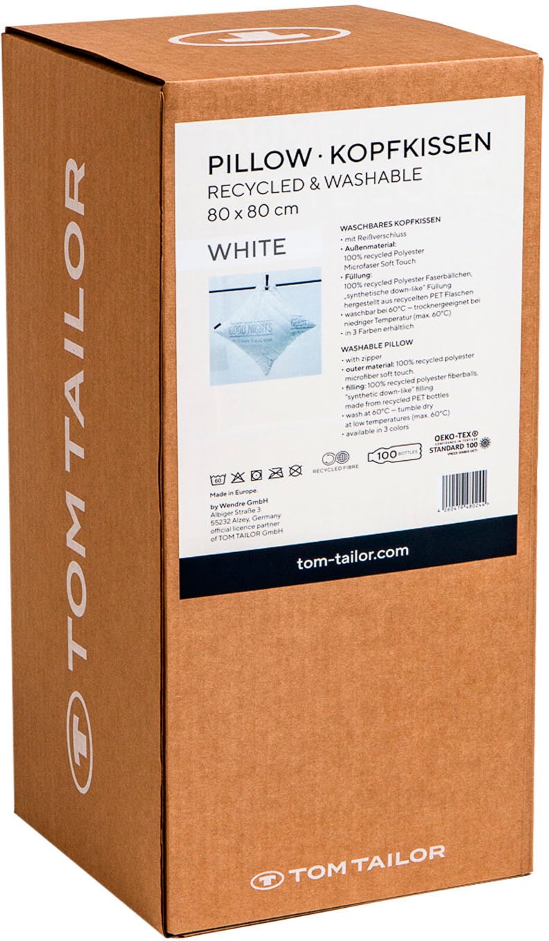TOM TAILOR HOME Kopfkissen »Kopfkissen Tom Tailor Home of Colors«, (1 St.)