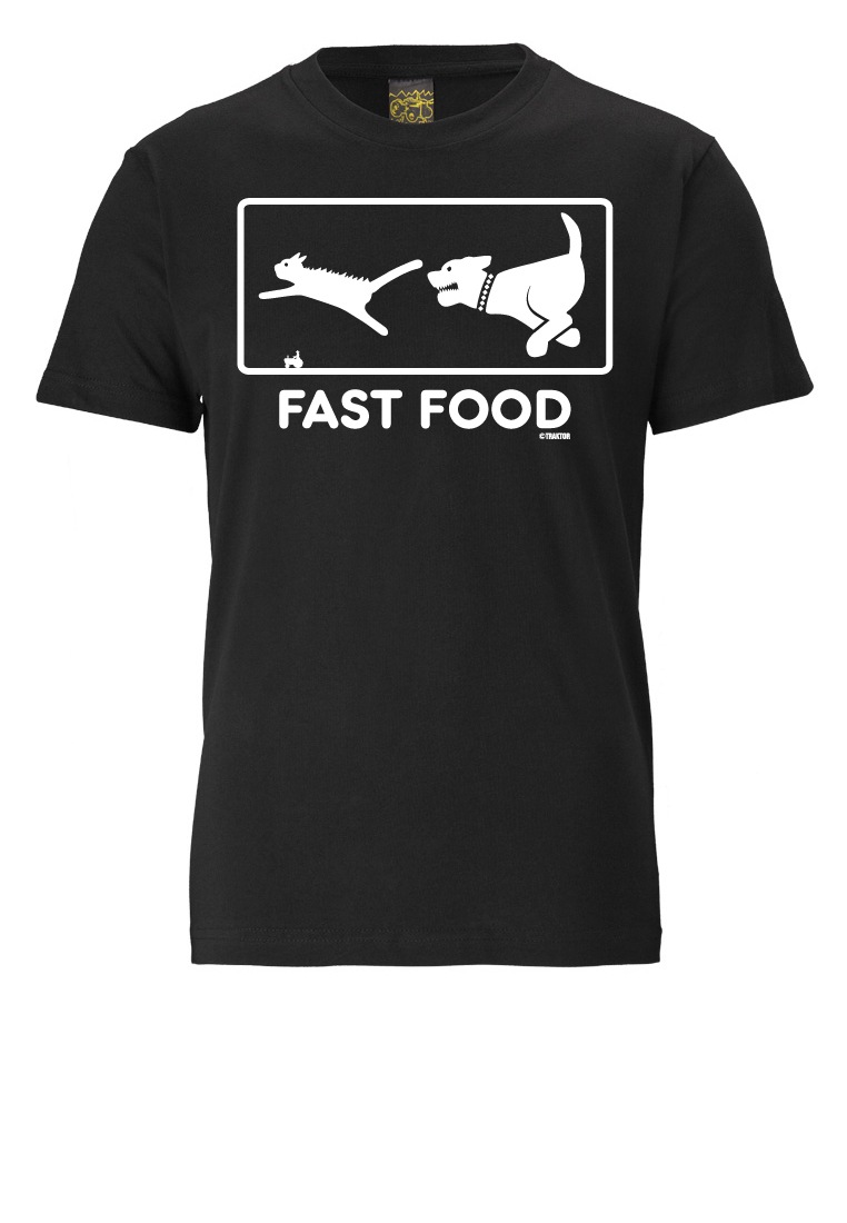 LOGOSHIRT T-Shirt »FAST FOOD«, mit lustigem Print