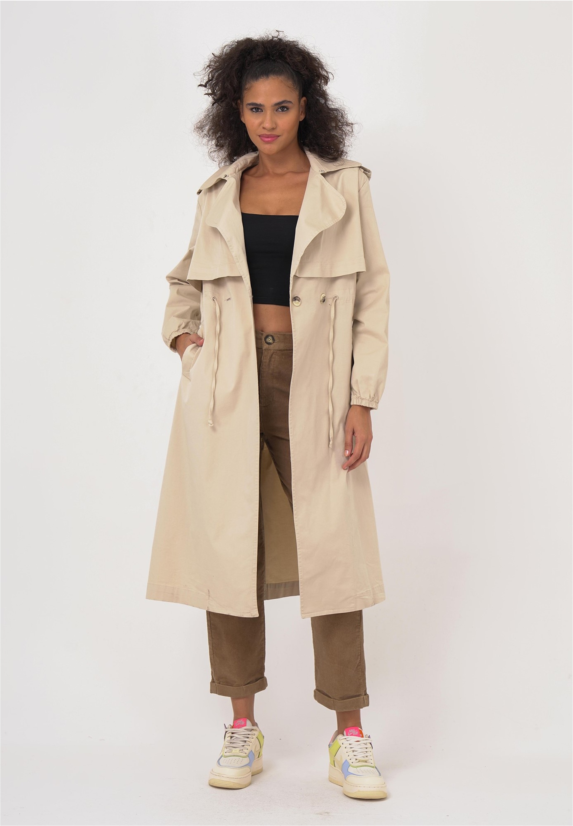 freshlions Trenchcoat "Daria" 1 Stk. tlg. in klassischem Design günstig online kaufen
