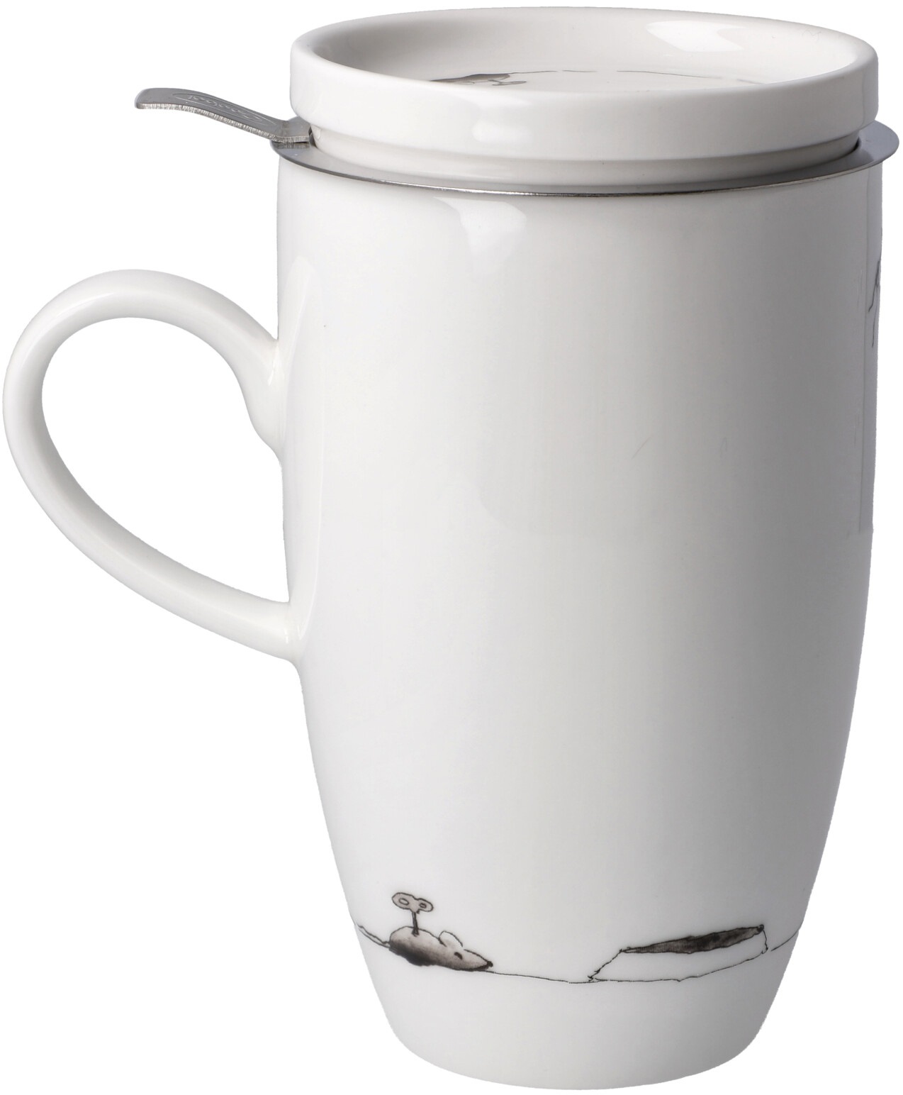 Goebel Tasse »Peter Schnellhardt«, Teetasse mit Deckel und Sieb, Peter Schnellhardt - Mittagspause