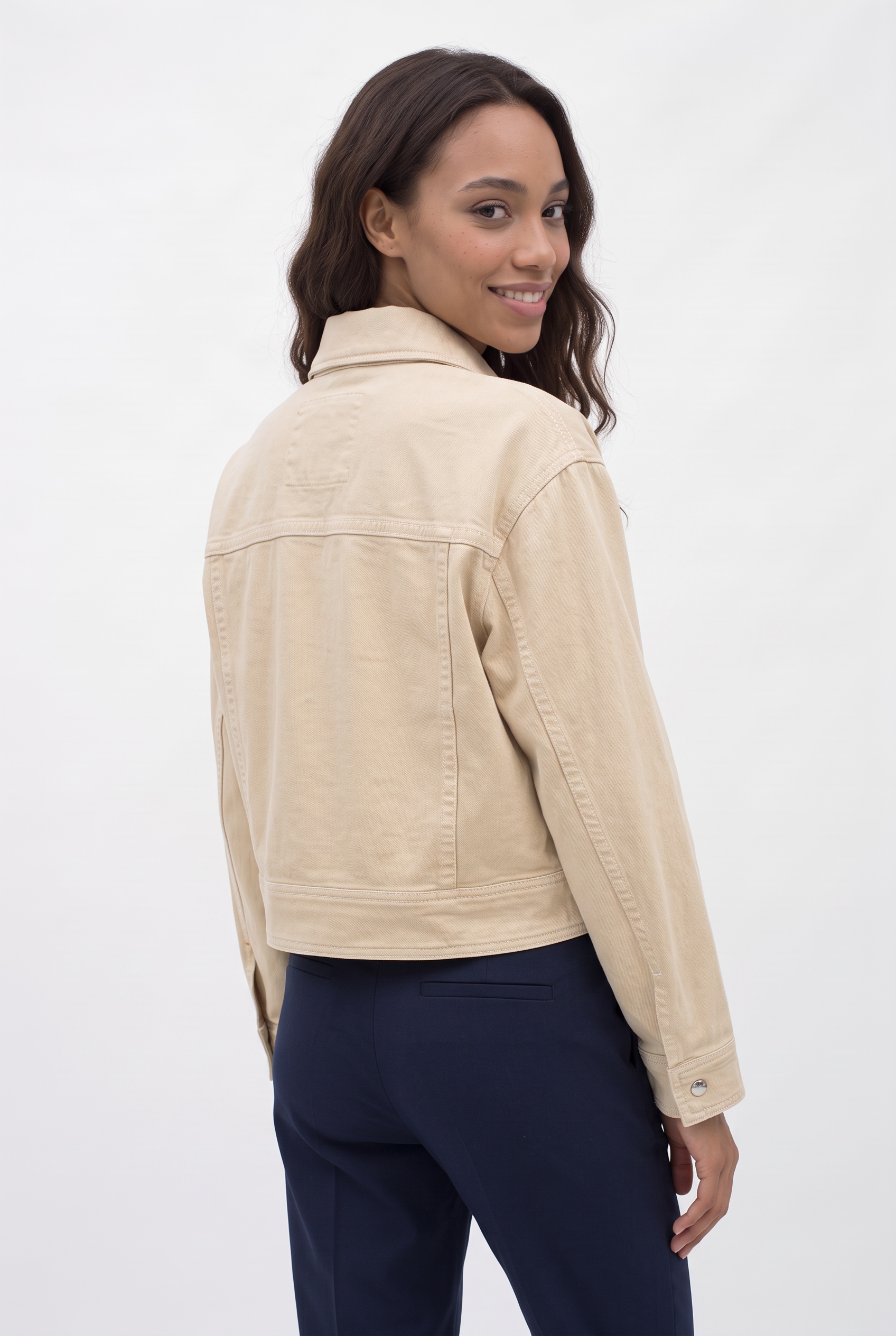 BOSS ORANGE Kurzblazer »Jelt-D Premium Damenmode« im Biker-Style, cropped