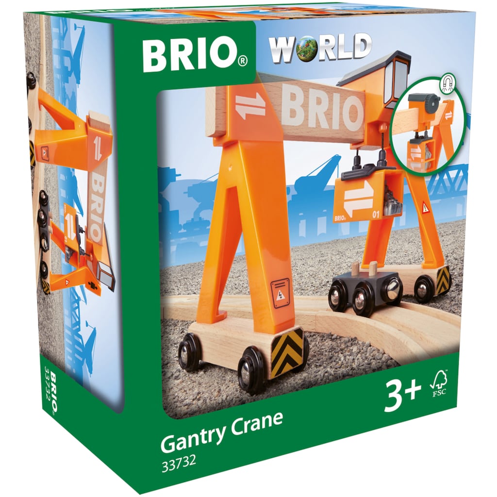 BRIO® Spielzeugeisenbahn-Erweiterung »BRIO® WORLD, Container-Verladekran«