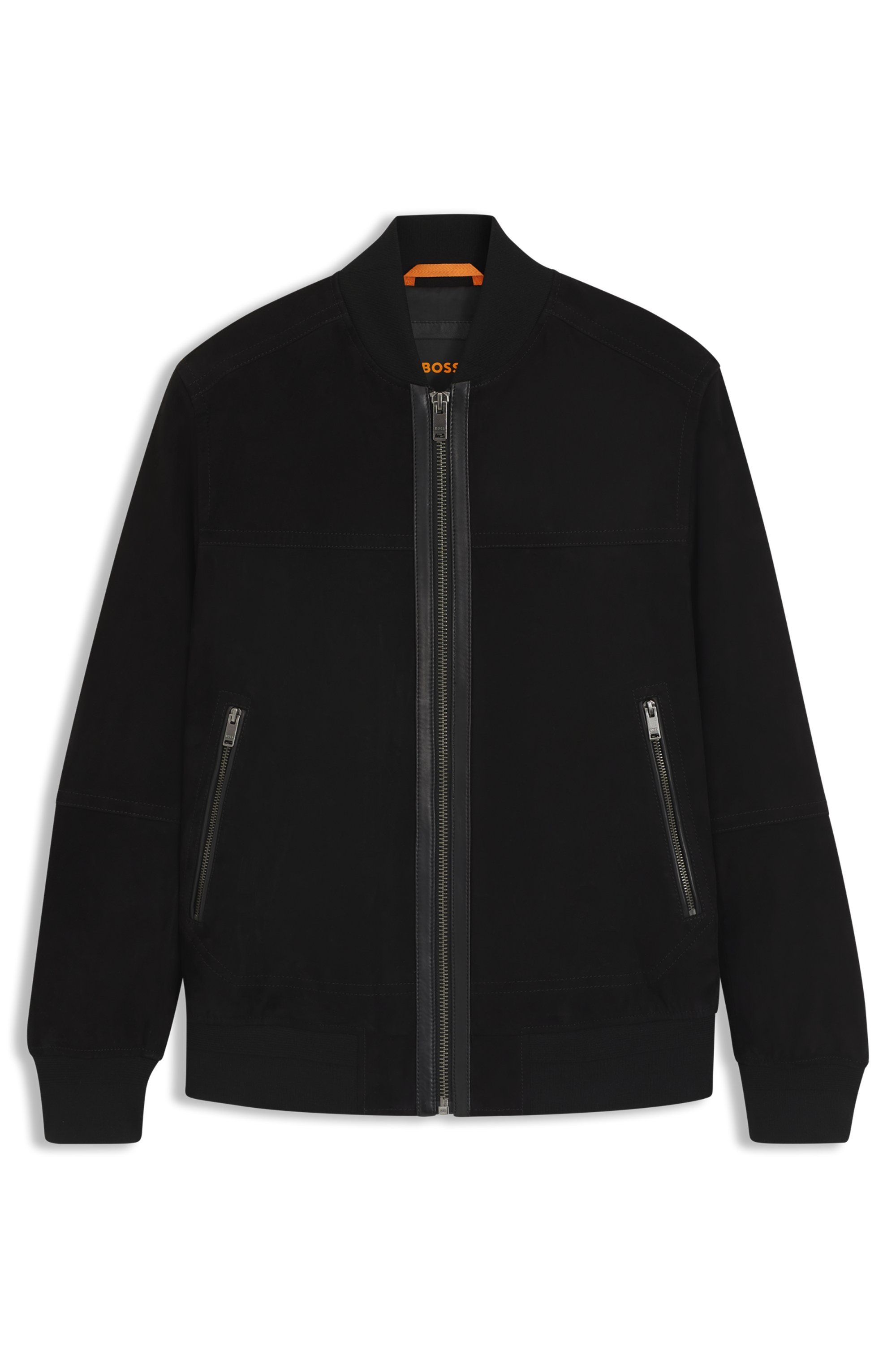 BOSS ORANGE Lederjacke »Johice«, aus weichem Ziegennappaleder